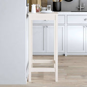 Barski stol bijeli 50 x 50 x 110 cm od masivne borovine