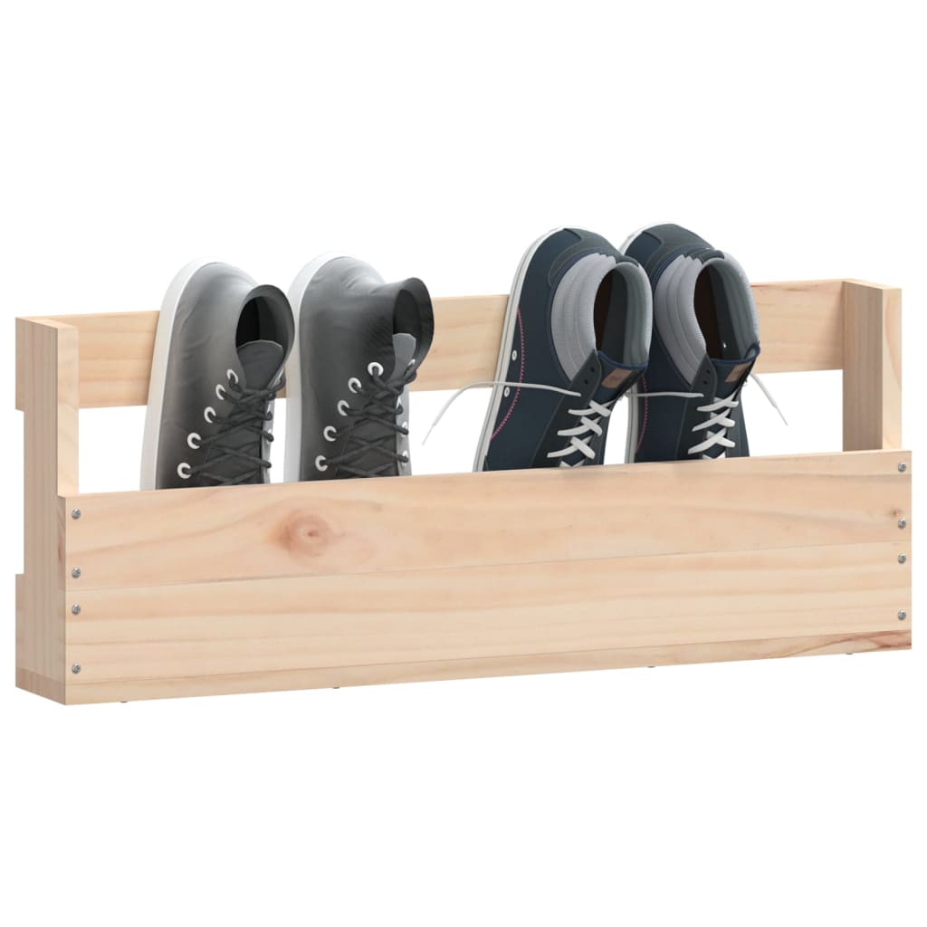 Zidni stalci za cipele 2 kom 59 x 9 x 23 cm od masivne borovine