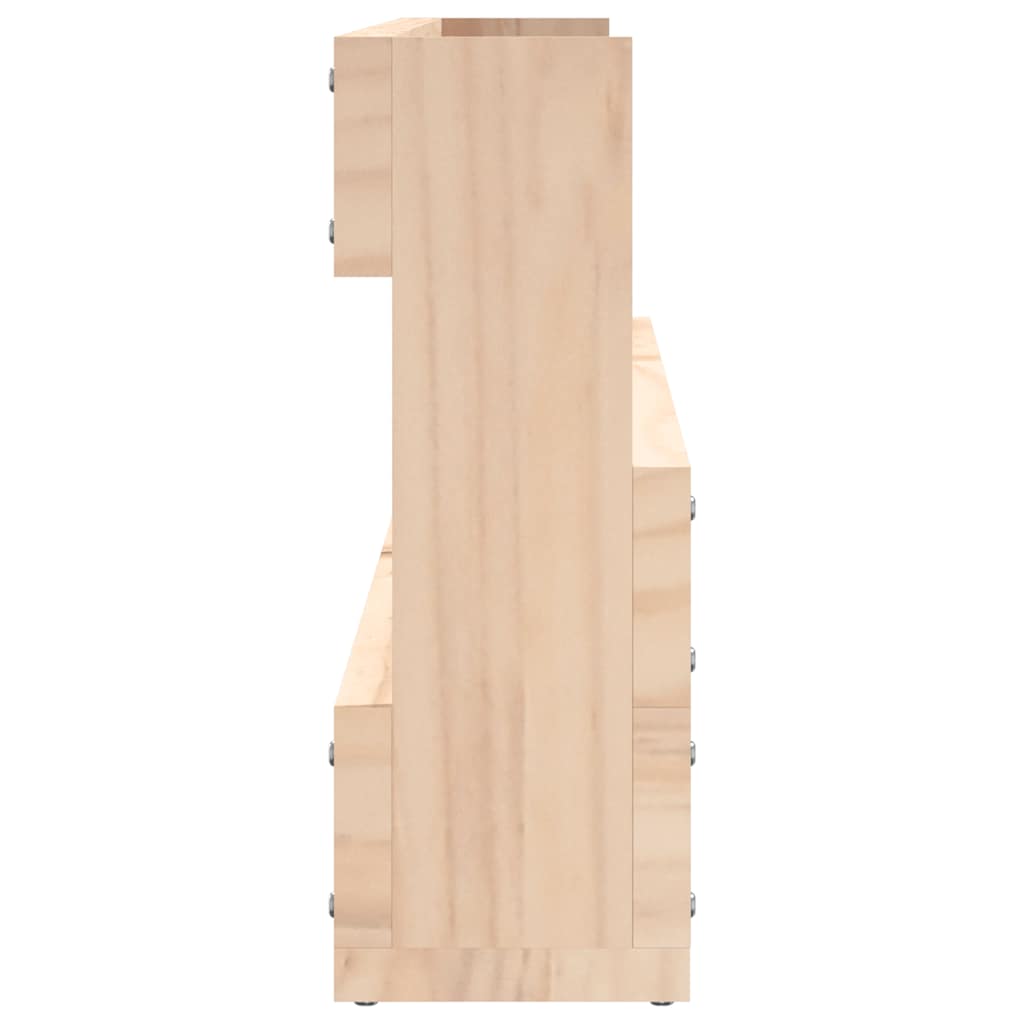 Zidni stalci za cipele 2 kom 110x9x23 cm od masivne borovine