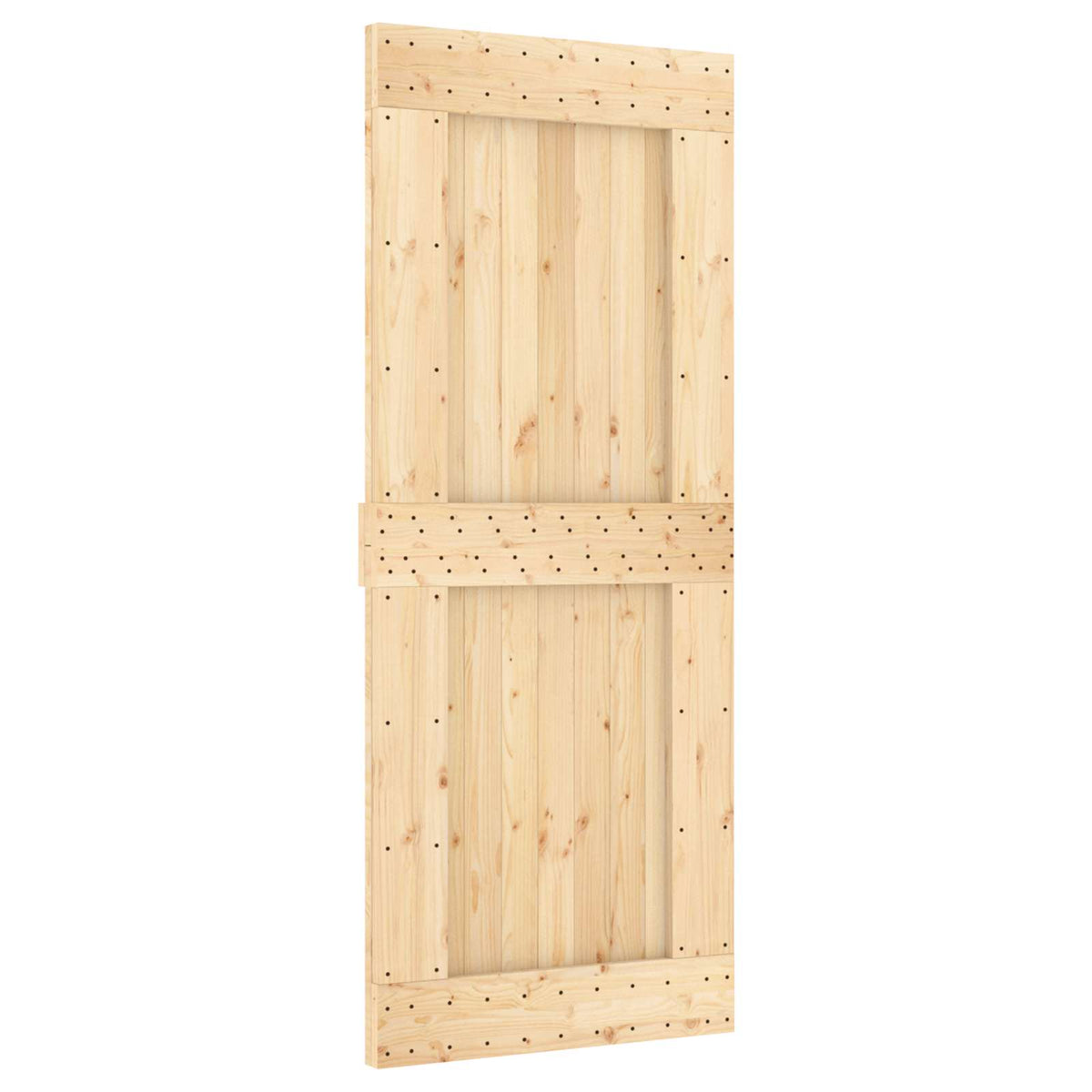 Vrata NARVIK 85 x 210 cm Čvrsta borovina (neobrađena) Prirodna