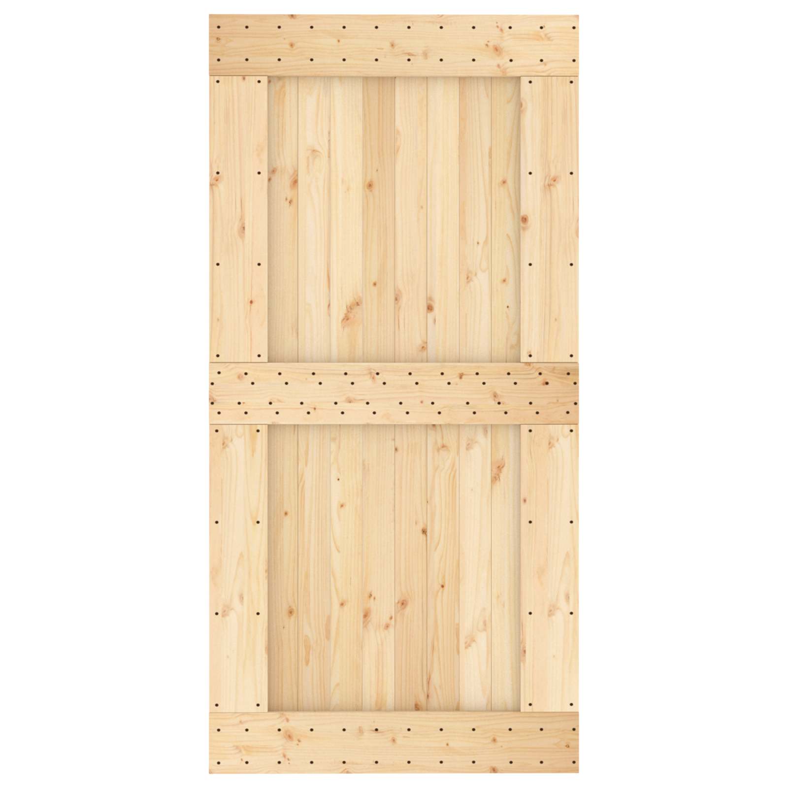 Vrata NARVIK Prirodna 100 x 210 cm Čvrsta borovina