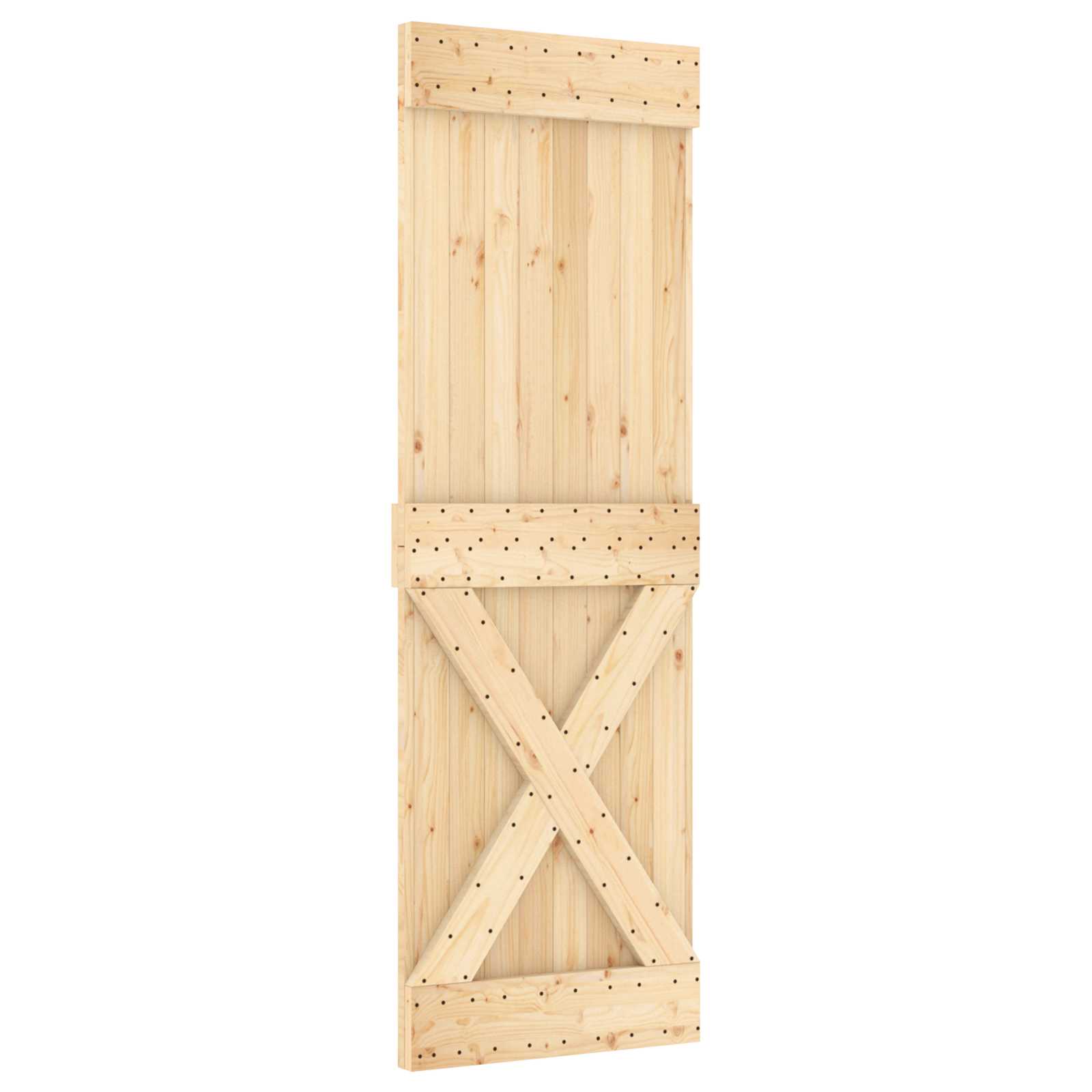 Vrata NARVIK Prirodna 70 x 210 cm Čvrsta borovina