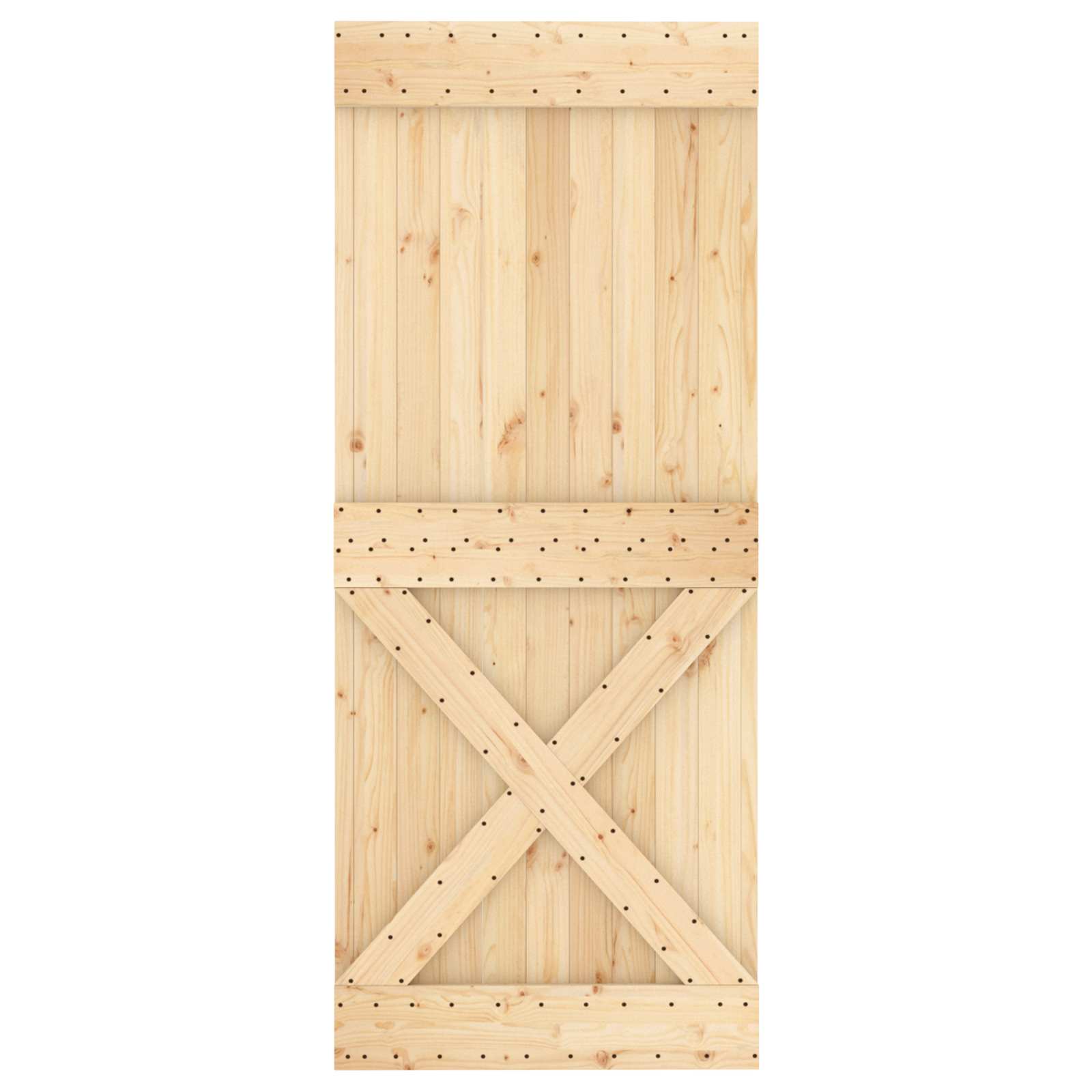 Vrata NARVIK Prirodna 85 x 210 cm Čvrsta borovina