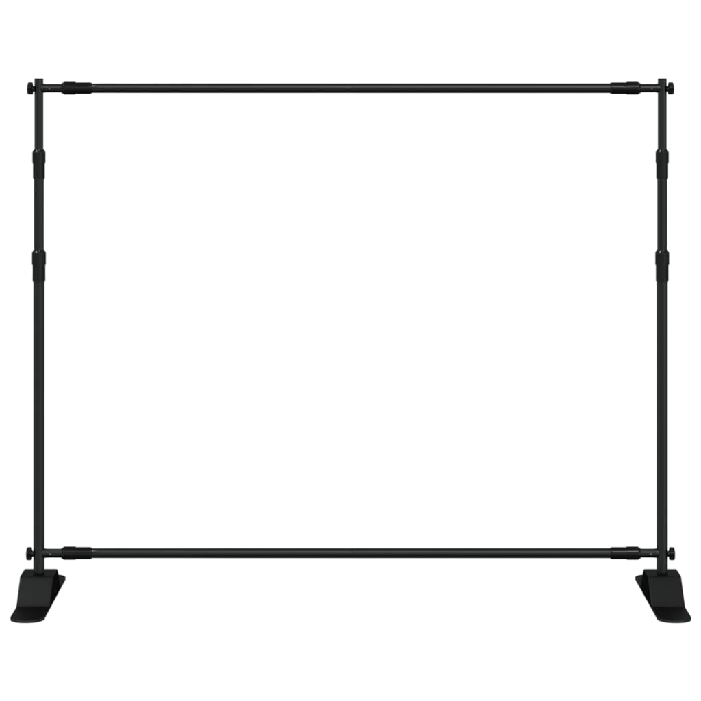 Stalci za pozadinu 2 kom crni 254 x 243 cm čelični