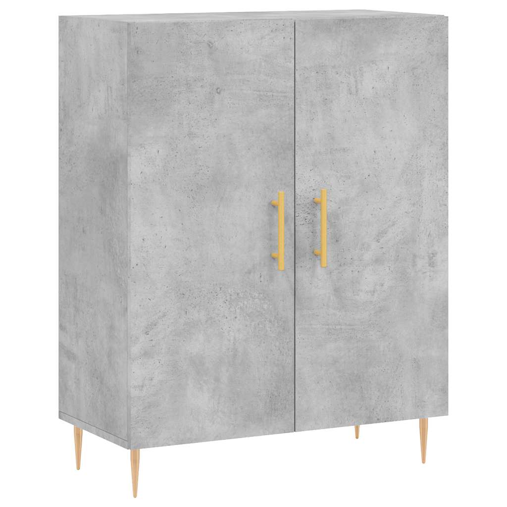 Komoda siva boja betona 69,5x34x90 cm od konstruiranog drva