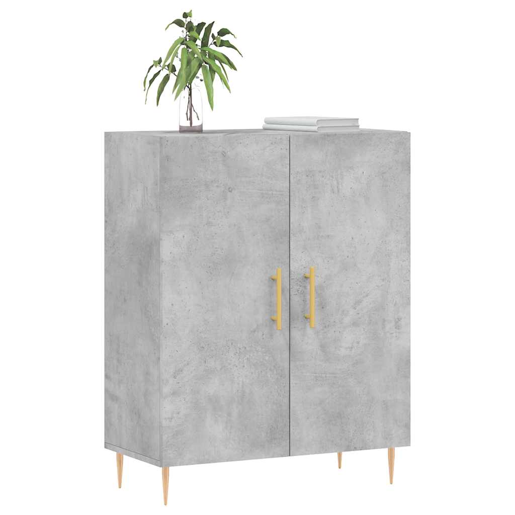 Komoda siva boja betona 69,5x34x90 cm od konstruiranog drva