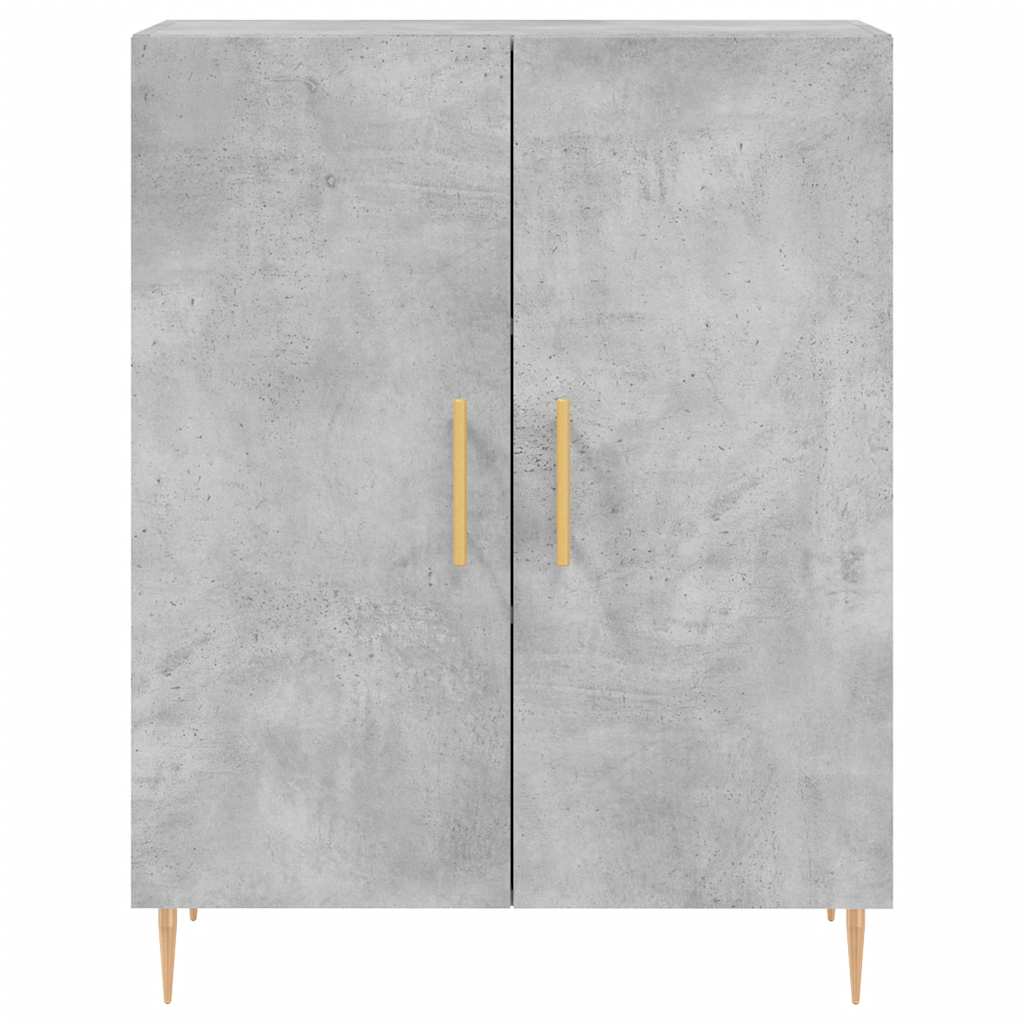Komoda siva boja betona 69,5x34x90 cm od konstruiranog drva