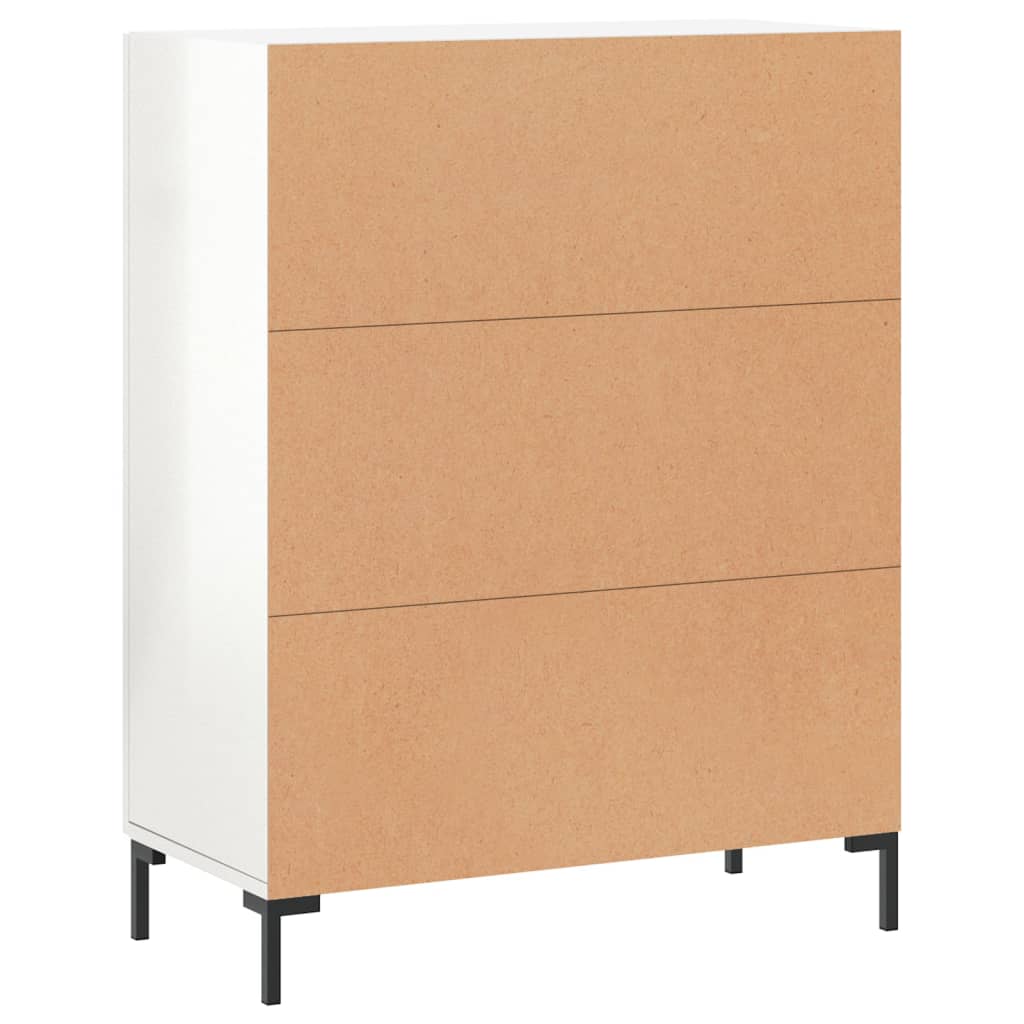 Komoda sjajna bijela 69,5x34x90 cm od konstruiranog drva
