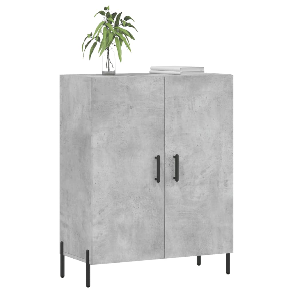 Komoda siva boja betona 69,5x34x90 cm od konstruiranog drva