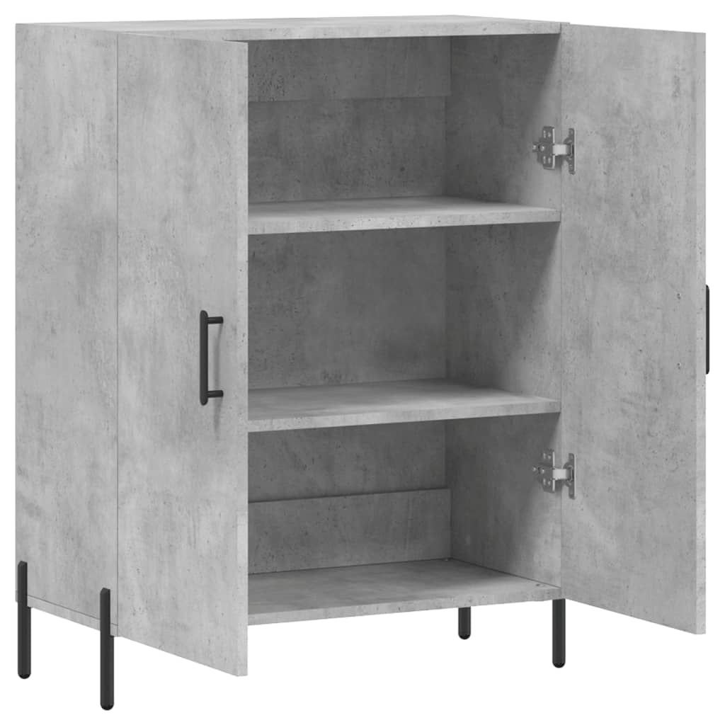 Komoda siva boja betona 69,5x34x90 cm od konstruiranog drva