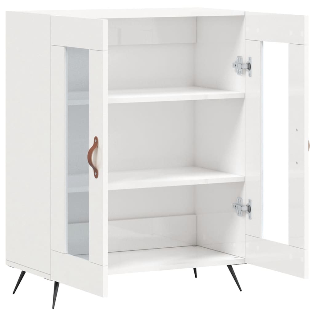 Komoda sjajna bijela 69,5x34x90 cm od konstruiranog drva