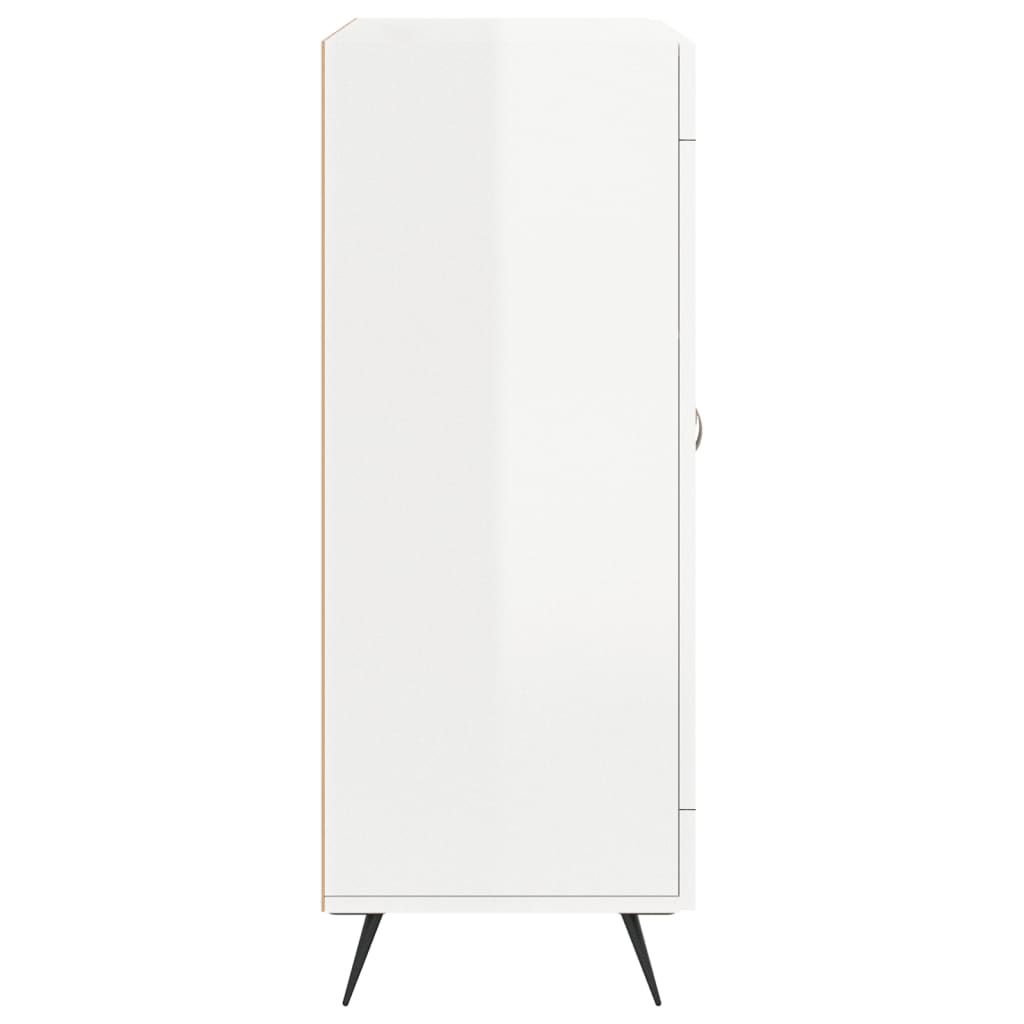 Komoda sjajna bijela 69,5x34x90 cm od konstruiranog drva