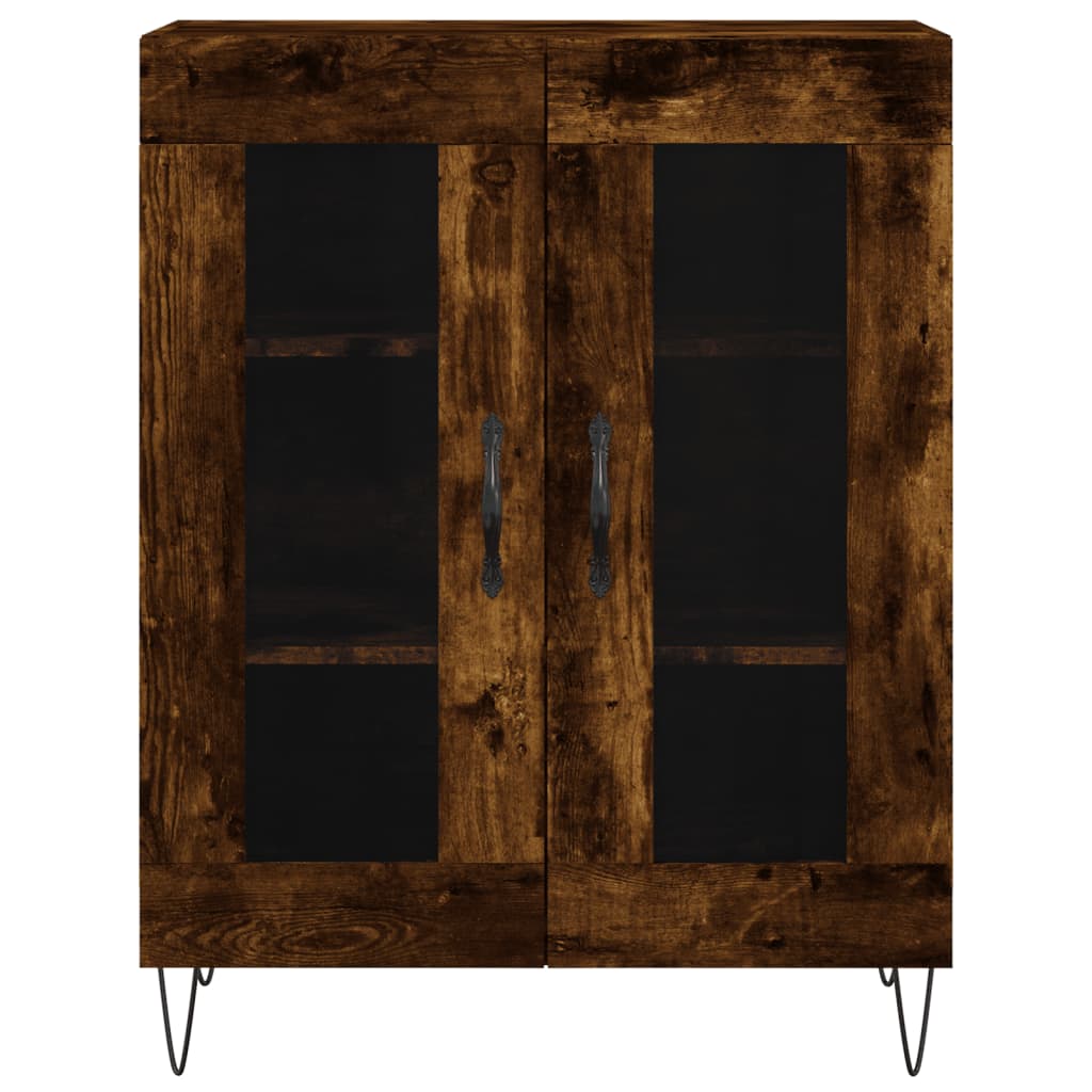 Komoda boja dimljenog hrasta 69,5x34x90 cm konstruirano drvo