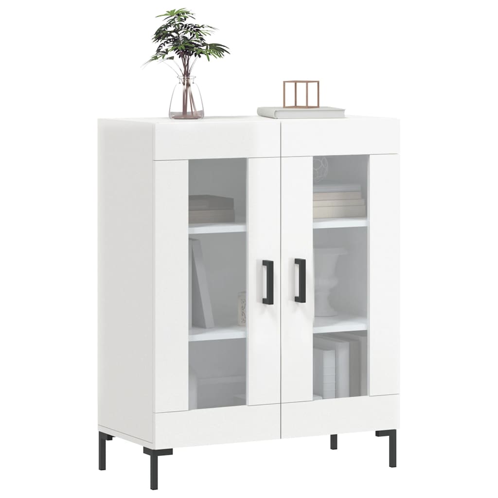 Komoda sjajna bijela 69,5x34x90 cm od konstruiranog drva
