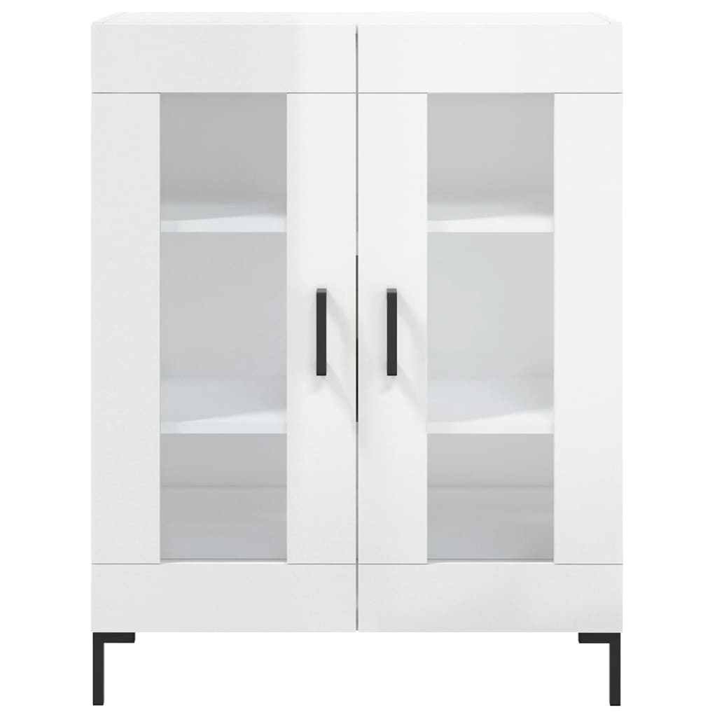 Komoda sjajna bijela 69,5x34x90 cm od konstruiranog drva