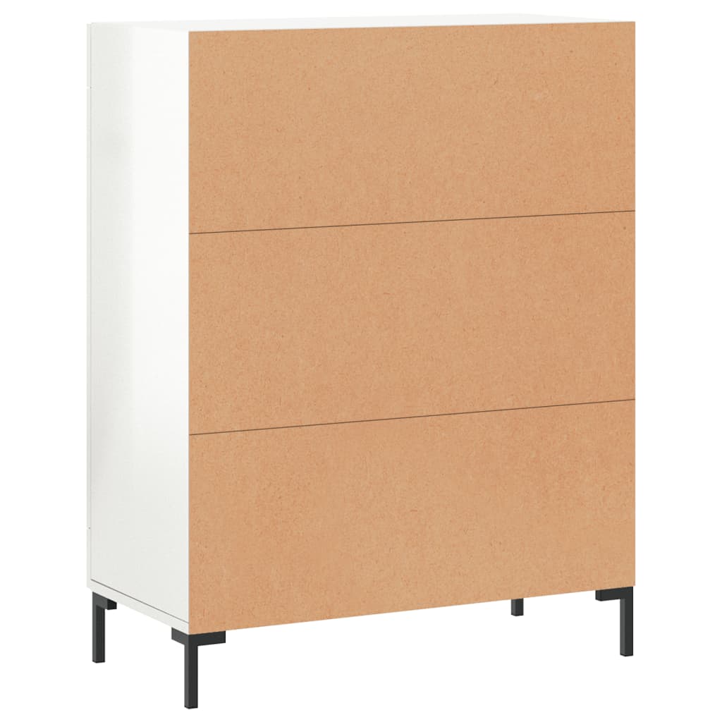 Komoda sjajna bijela 69,5x34x90 cm od konstruiranog drva