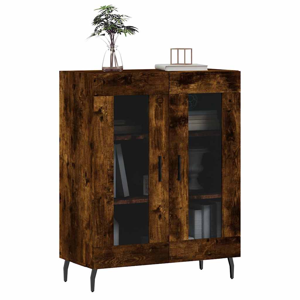 Komoda boja dimljenog hrasta 69,5x34x90 cm konstruirano drvo