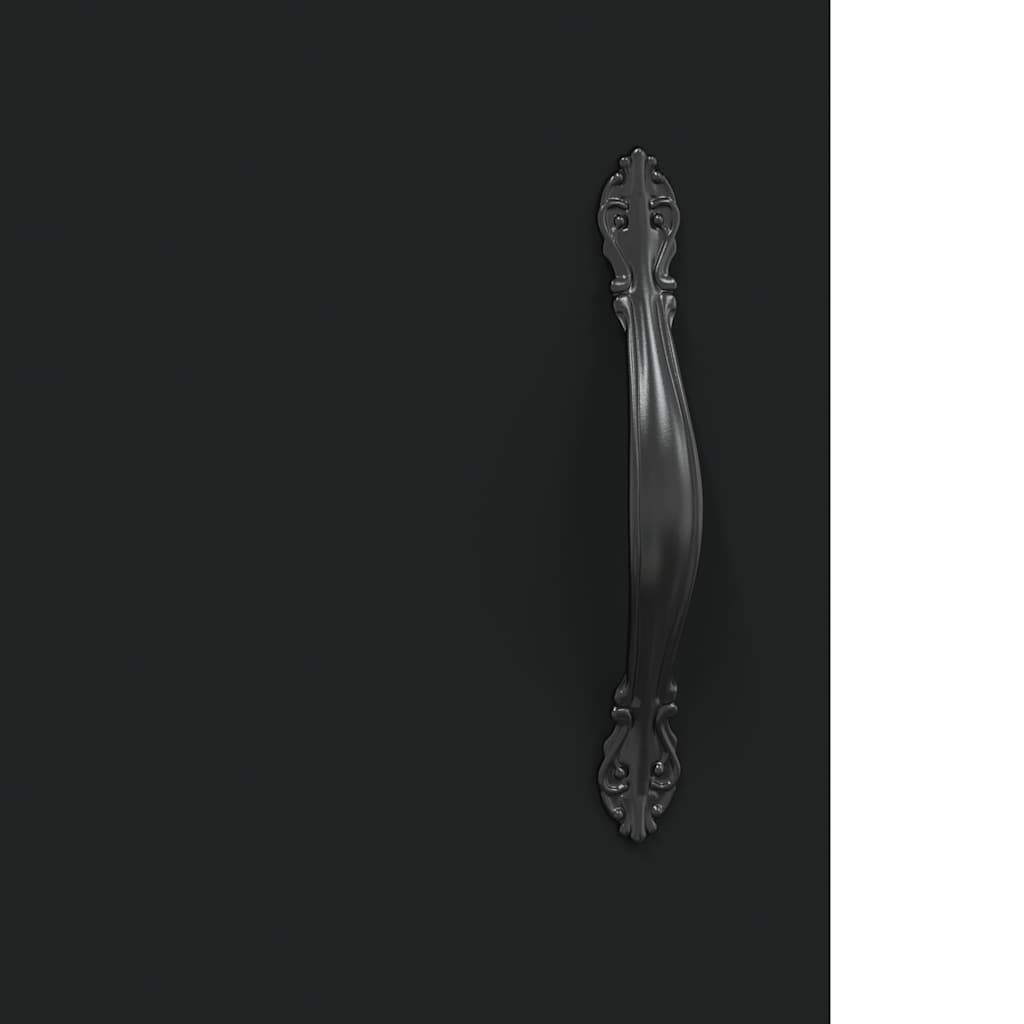 Komoda crna 69,5 x 34 x 90 cm od konstruiranog drva