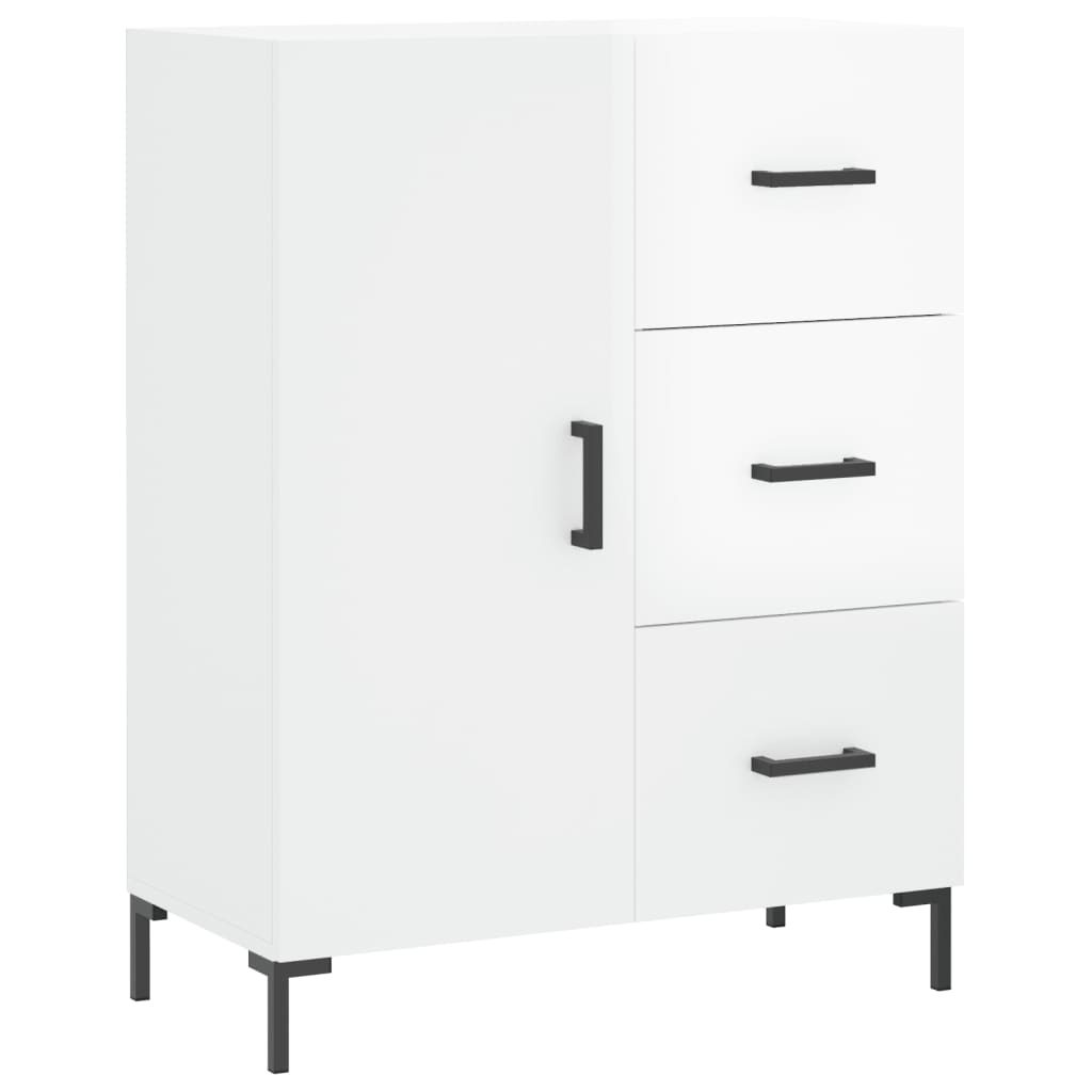 Komoda sjajna bijela 69,5x34x90 cm od konstruiranog drva
