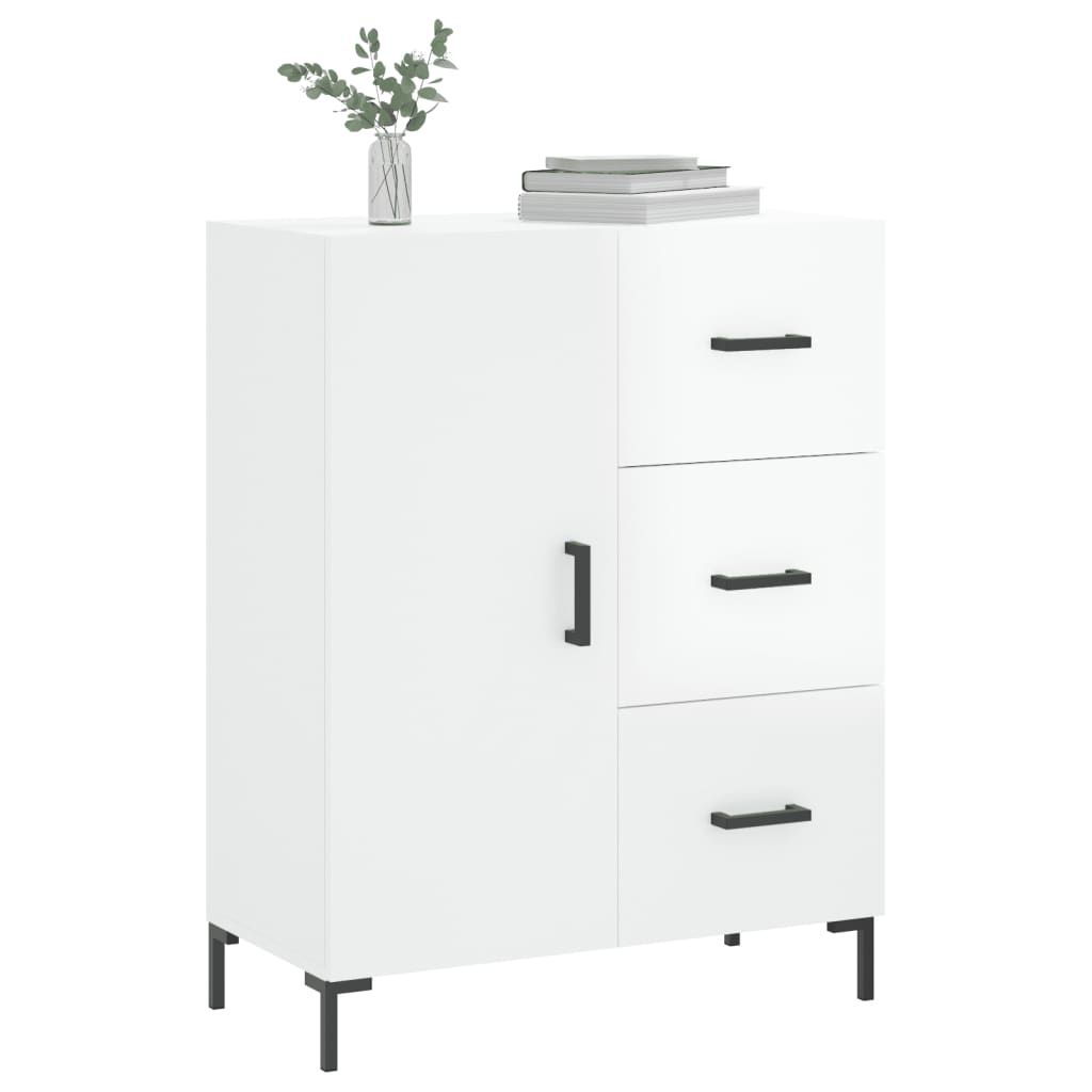 Komoda sjajna bijela 69,5x34x90 cm od konstruiranog drva
