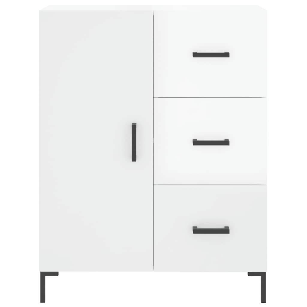 Komoda sjajna bijela 69,5x34x90 cm od konstruiranog drva