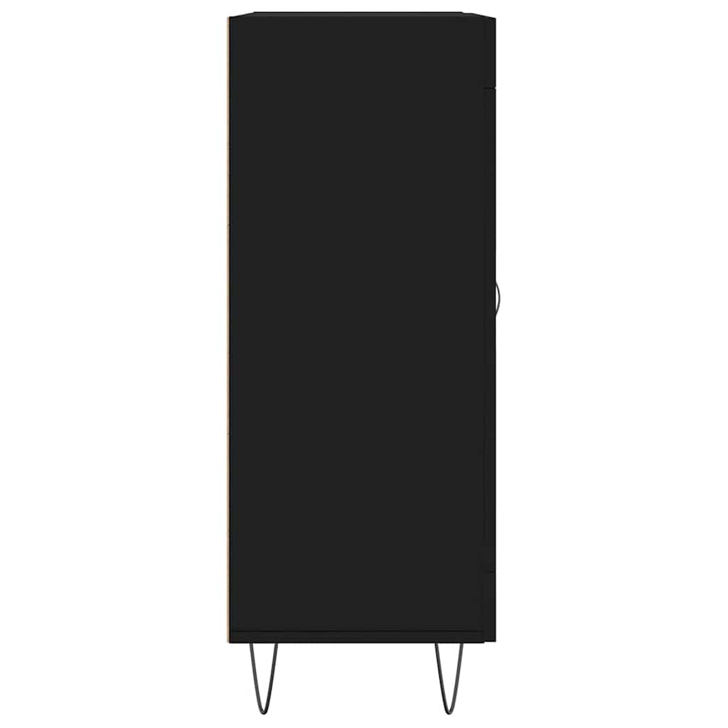 Komoda crna 69,5 x 34 x 90 cm od konstruiranog drva