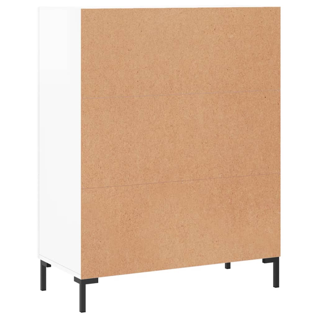 Komoda sjajna bijela 69,5x34x90 cm od konstruiranog drva
