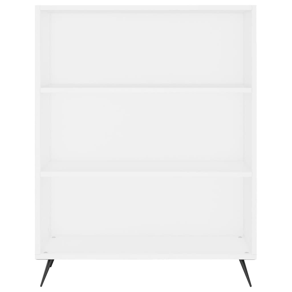 Regal za knjige bijeli 69,5 x 32,5 x 90 cm konstruirano drvo