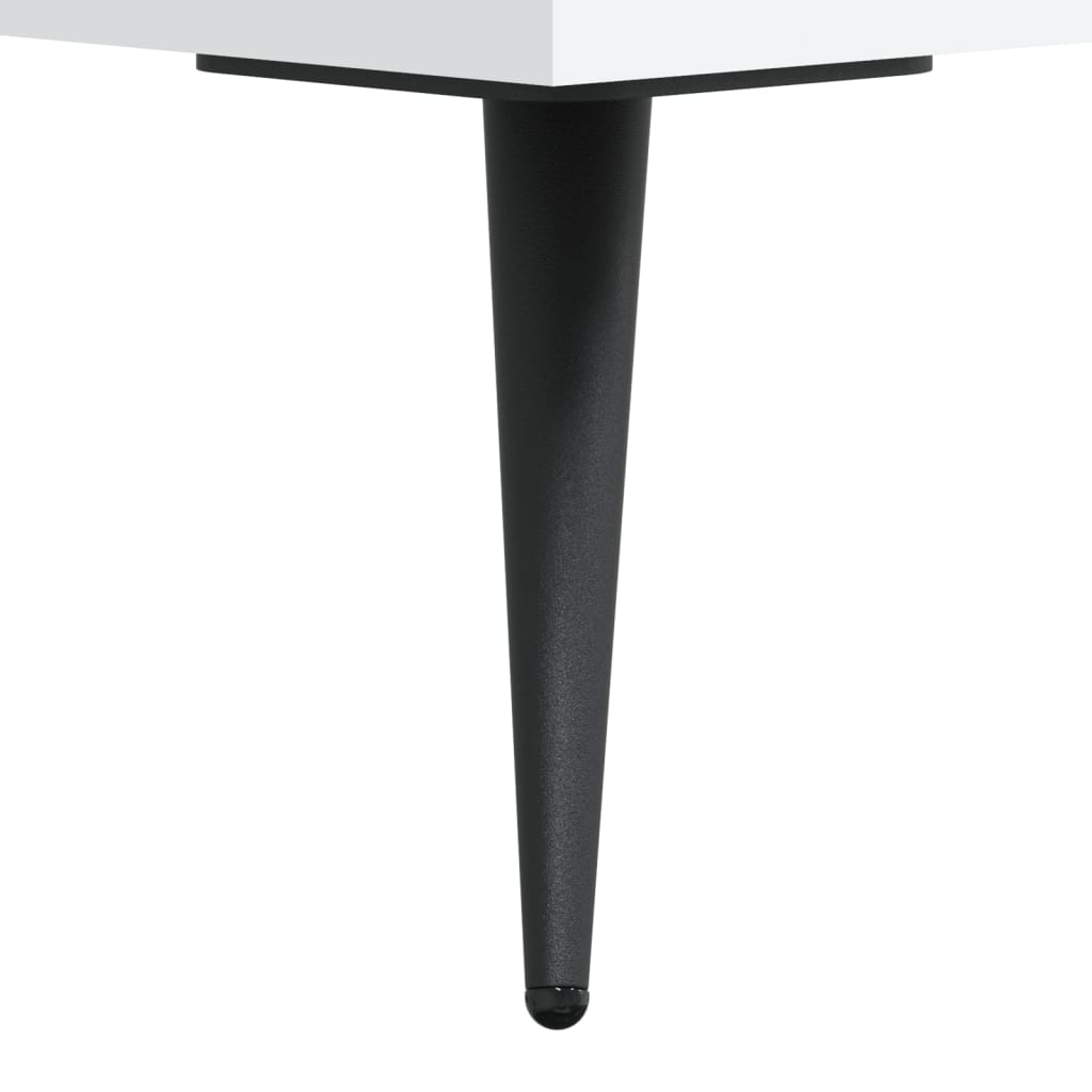 Regal za knjige bijeli 69,5 x 32,5 x 90 cm konstruirano drvo