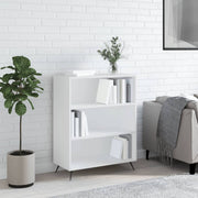 Regal za knjige bijeli 69,5 x 32,5 x 90 cm konstruirano drvo