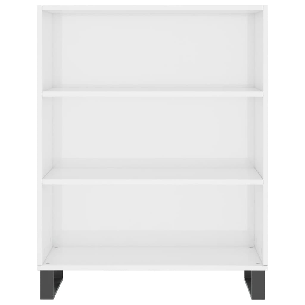 Ormarić s policama sjajni bijeli 69,5 x 32,5 x 90 cm drveni