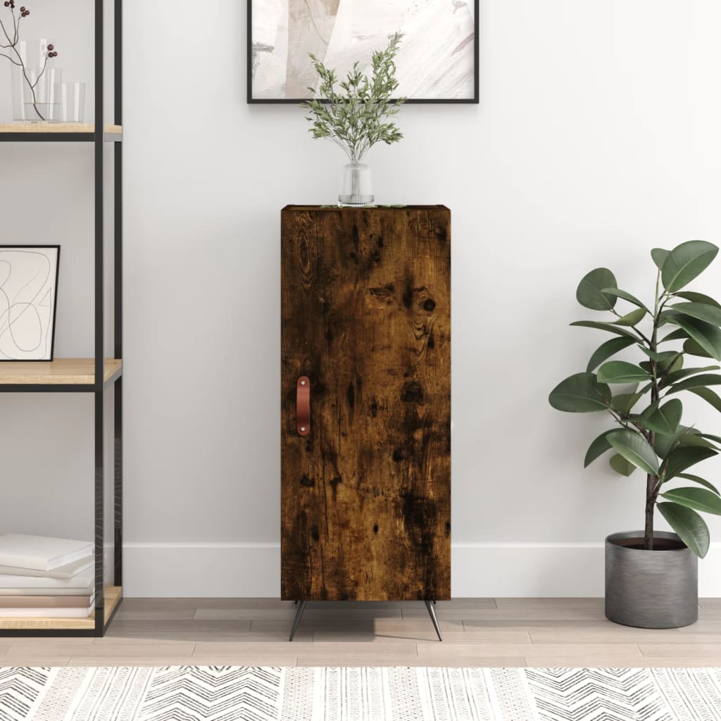 Komoda boja dimljenog hrasta 34,5x34x90 cm konstruirano drvo