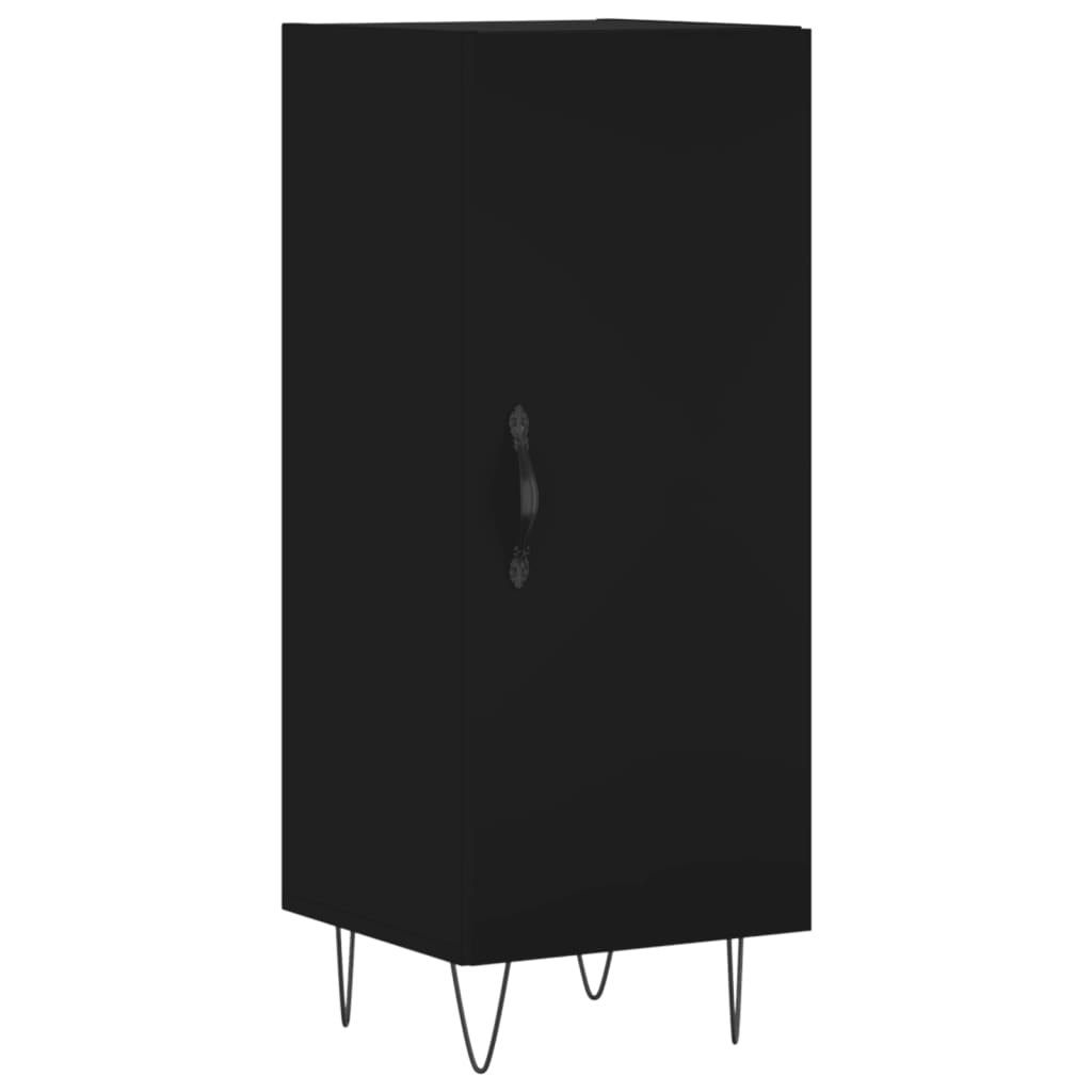 Komoda crna 34,5 x 34 x 90 cm od konstruiranog drva
