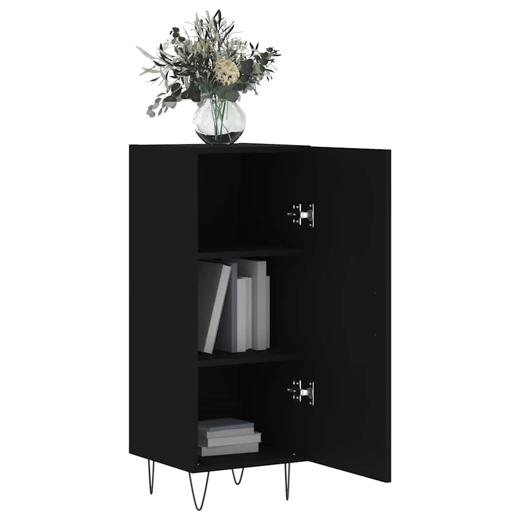 Komoda crna 34,5 x 34 x 90 cm od konstruiranog drva
