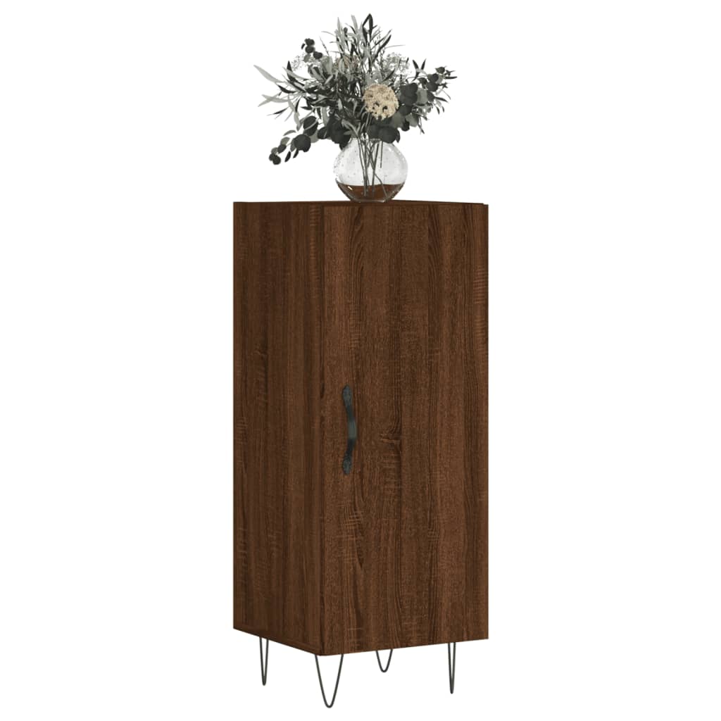 Komoda boja smeđeg hrasta 34,5 x 34 x 90 cm konstruirano drvo