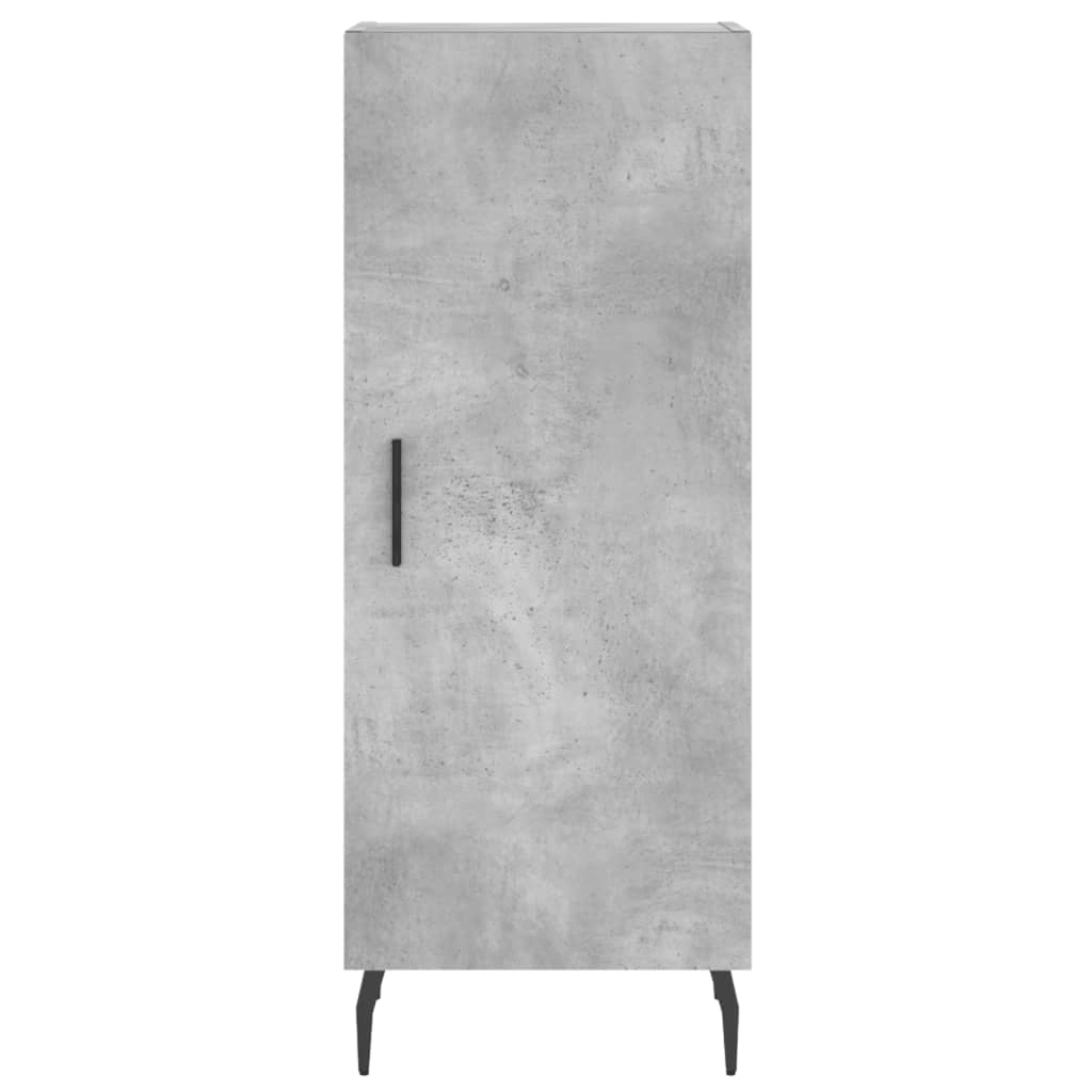Komoda siva boja betona 34,5x34x90 cm od konstruiranog drva
