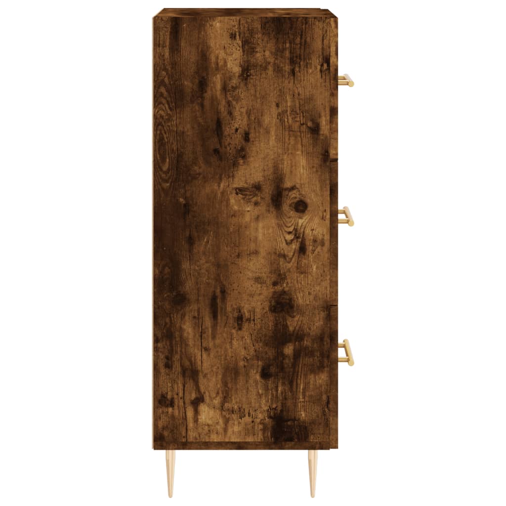 Komoda boja dimljenog hrasta 34,5x34x90 cm konstruirano drvo