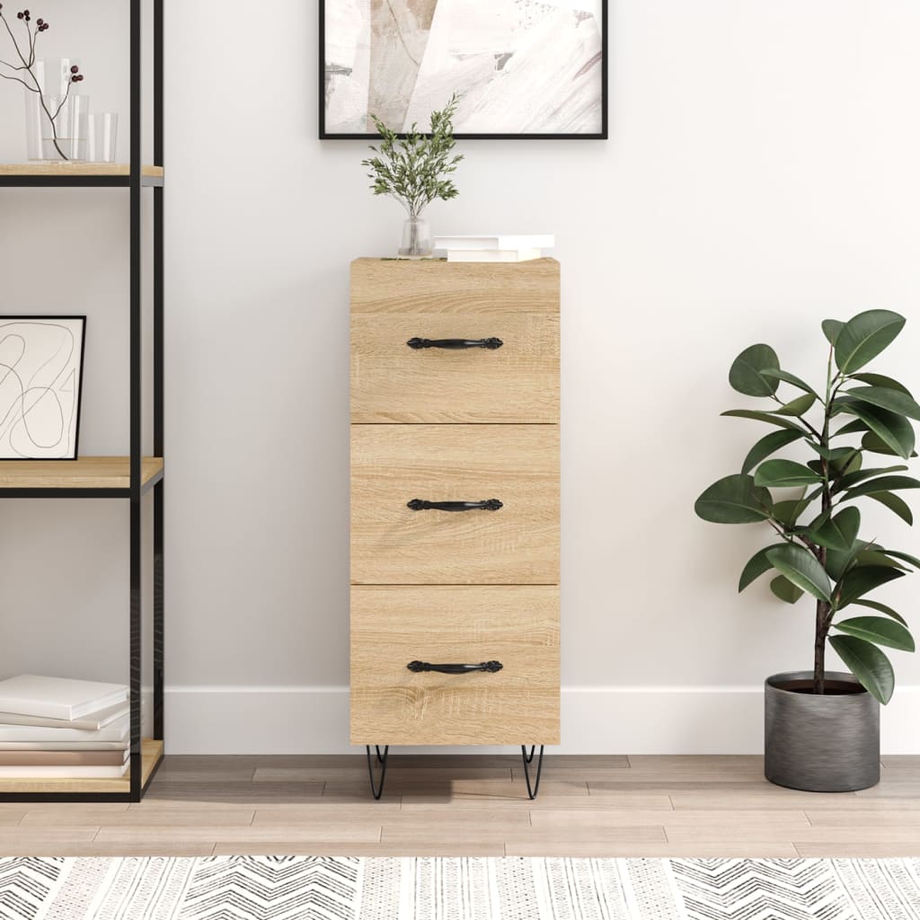 Komoda boja hrasta sonome 34,5x34x90 cm od konstruiranog drva