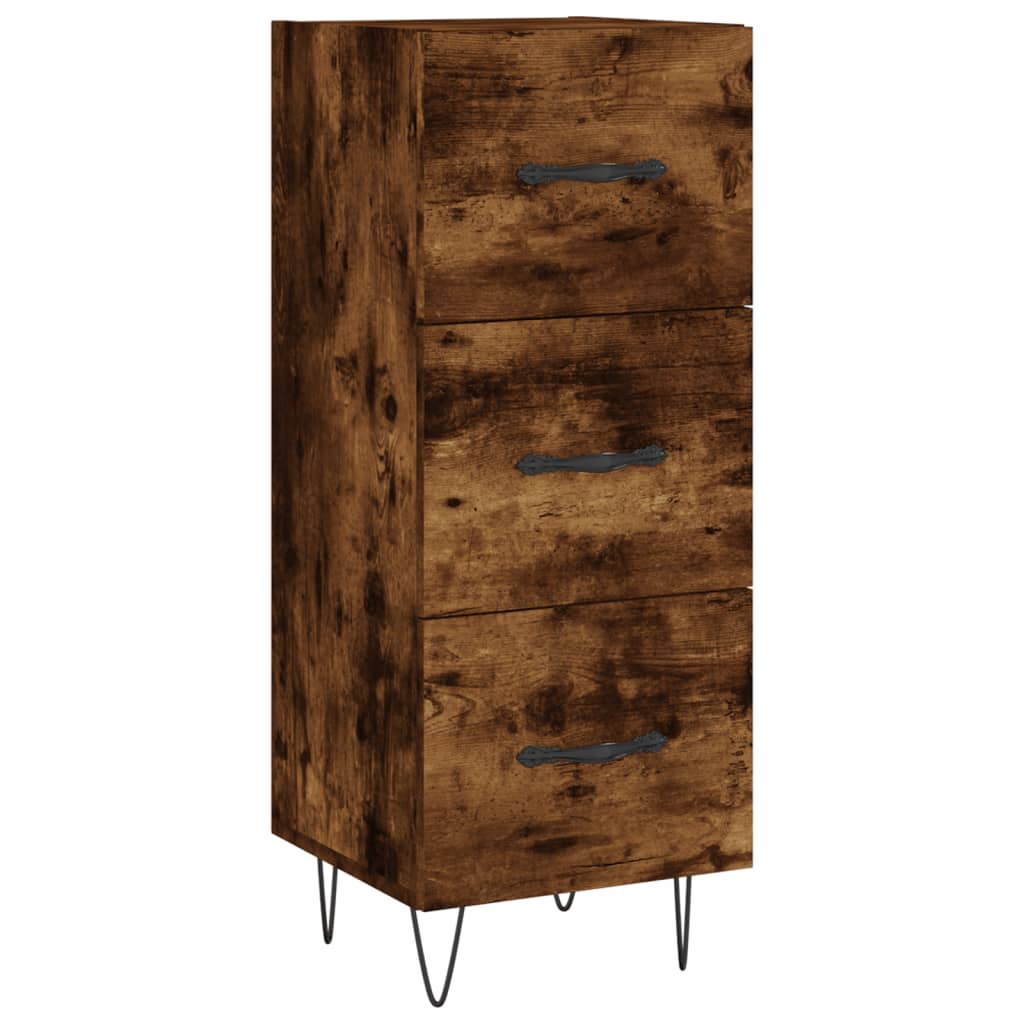 Komoda boja dimljenog hrasta 34,5x34x90 cm konstruirano drvo