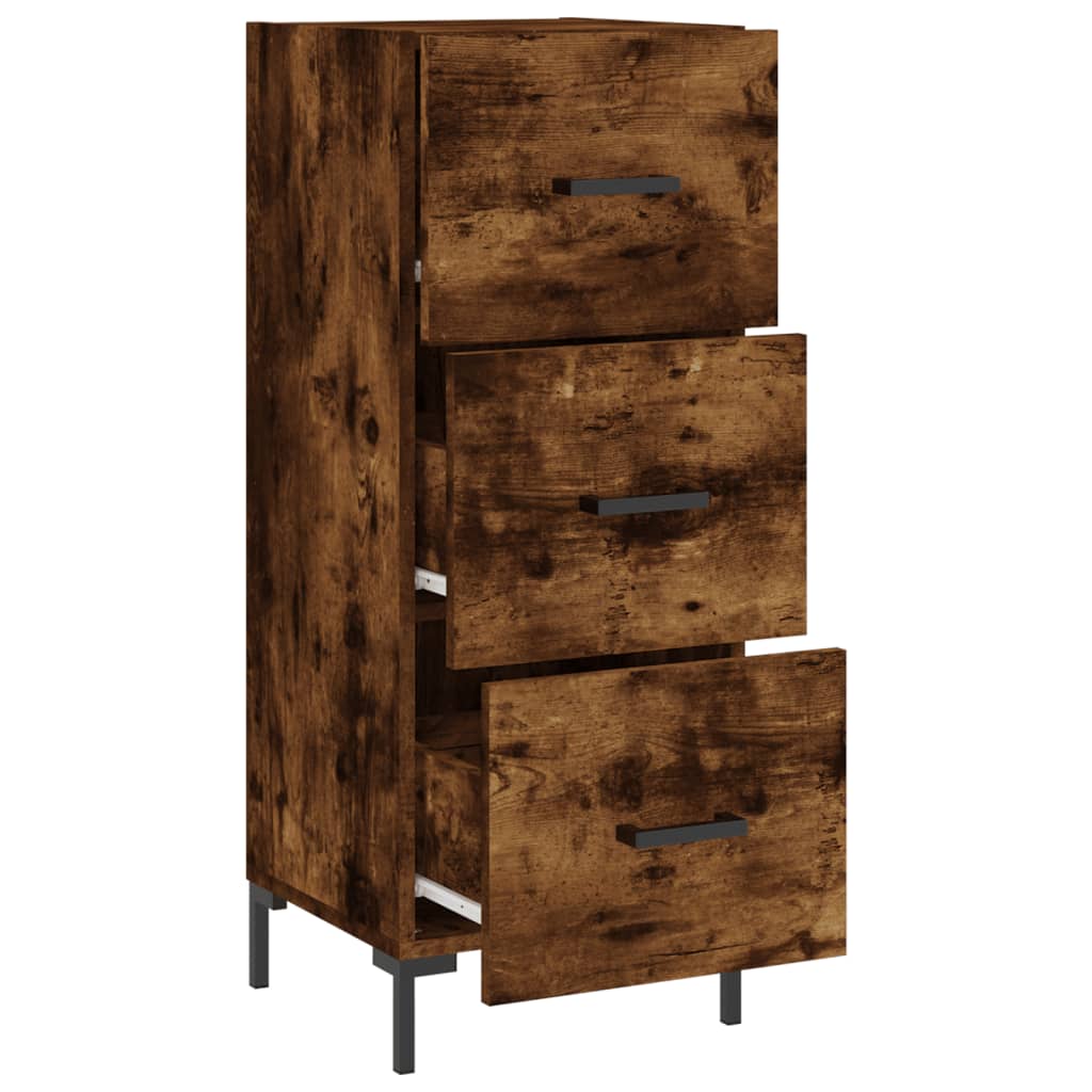 Komoda boja dimljenog hrasta 34,5x34x90 cm konstruirano drvo