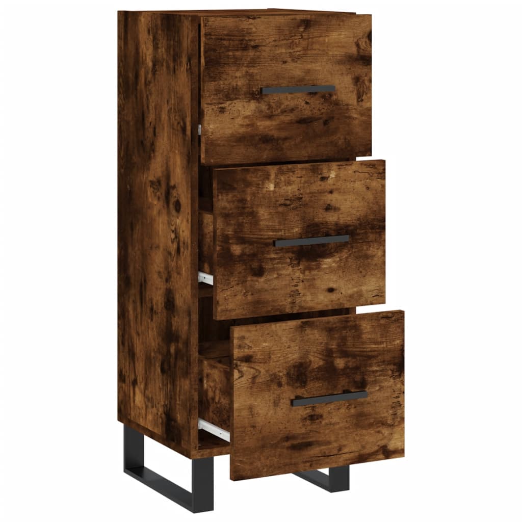 Komoda boja dimljenog hrasta 34,5x34x90 cm konstruirano drvo