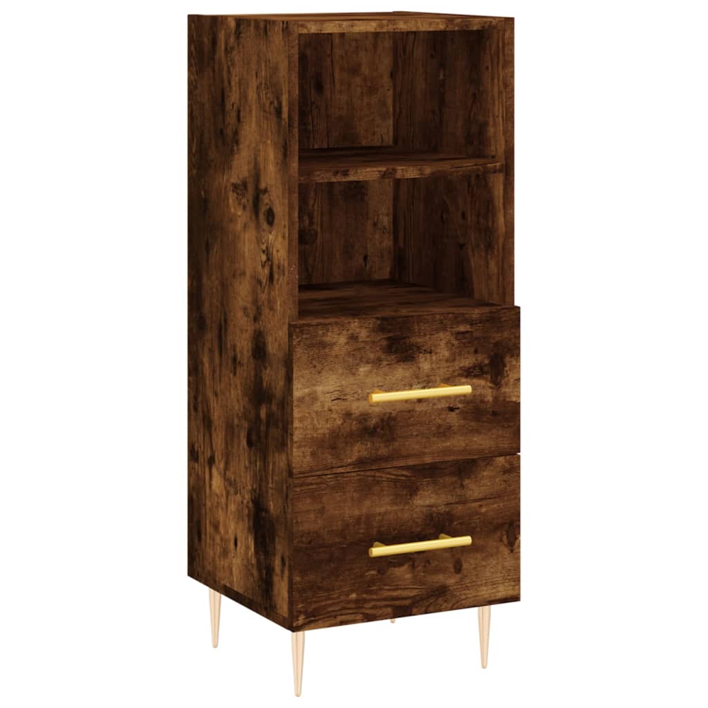 Komoda boja dimljenog hrasta 34,5x34x90 cm konstruirano drvo
