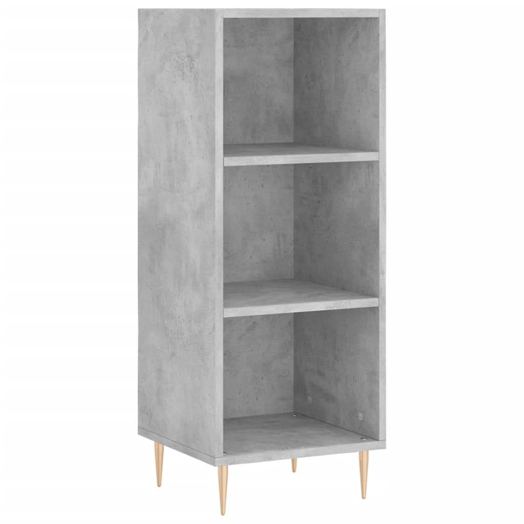 Komoda siva boja betona 34,5x32,5x90 cm od konstruiranog drva