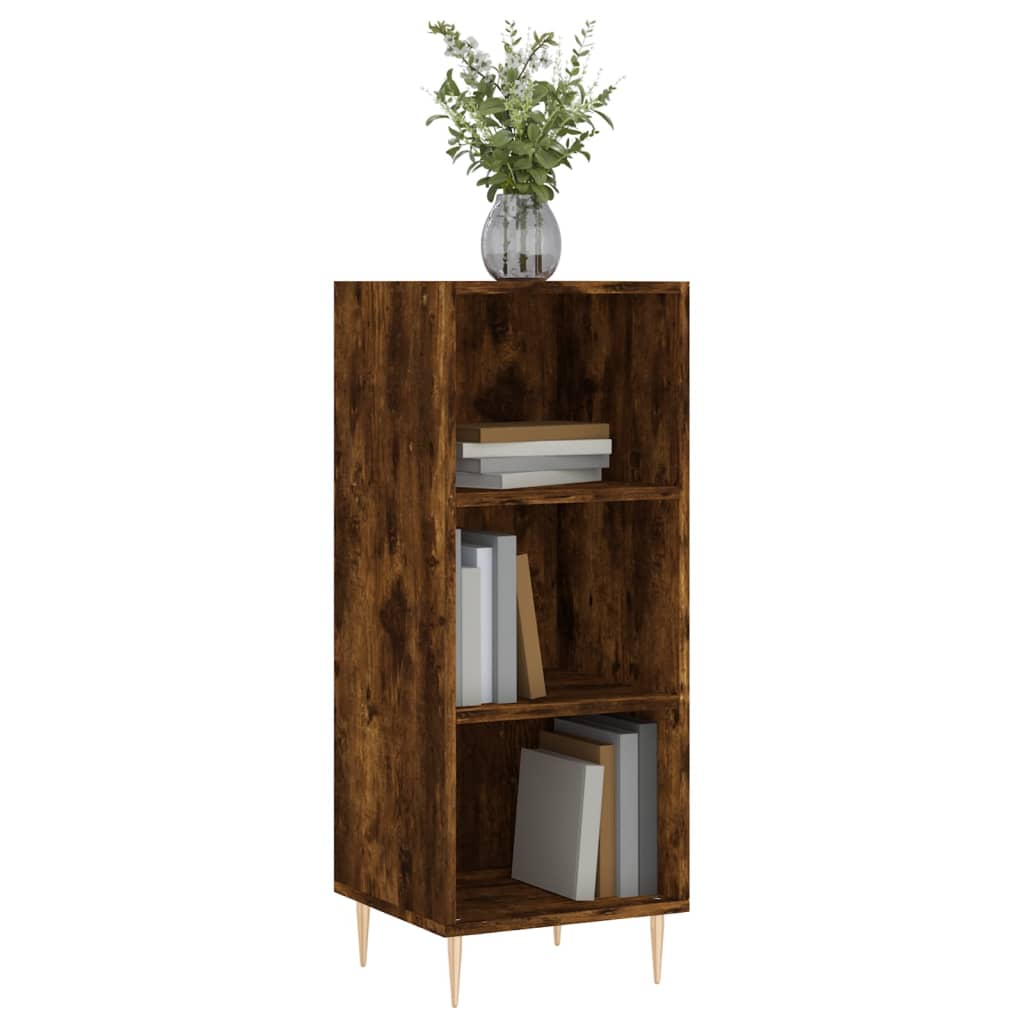 Komoda boja dimljenog hrasta 34,5x32,5x90 cm konstruirano drvo