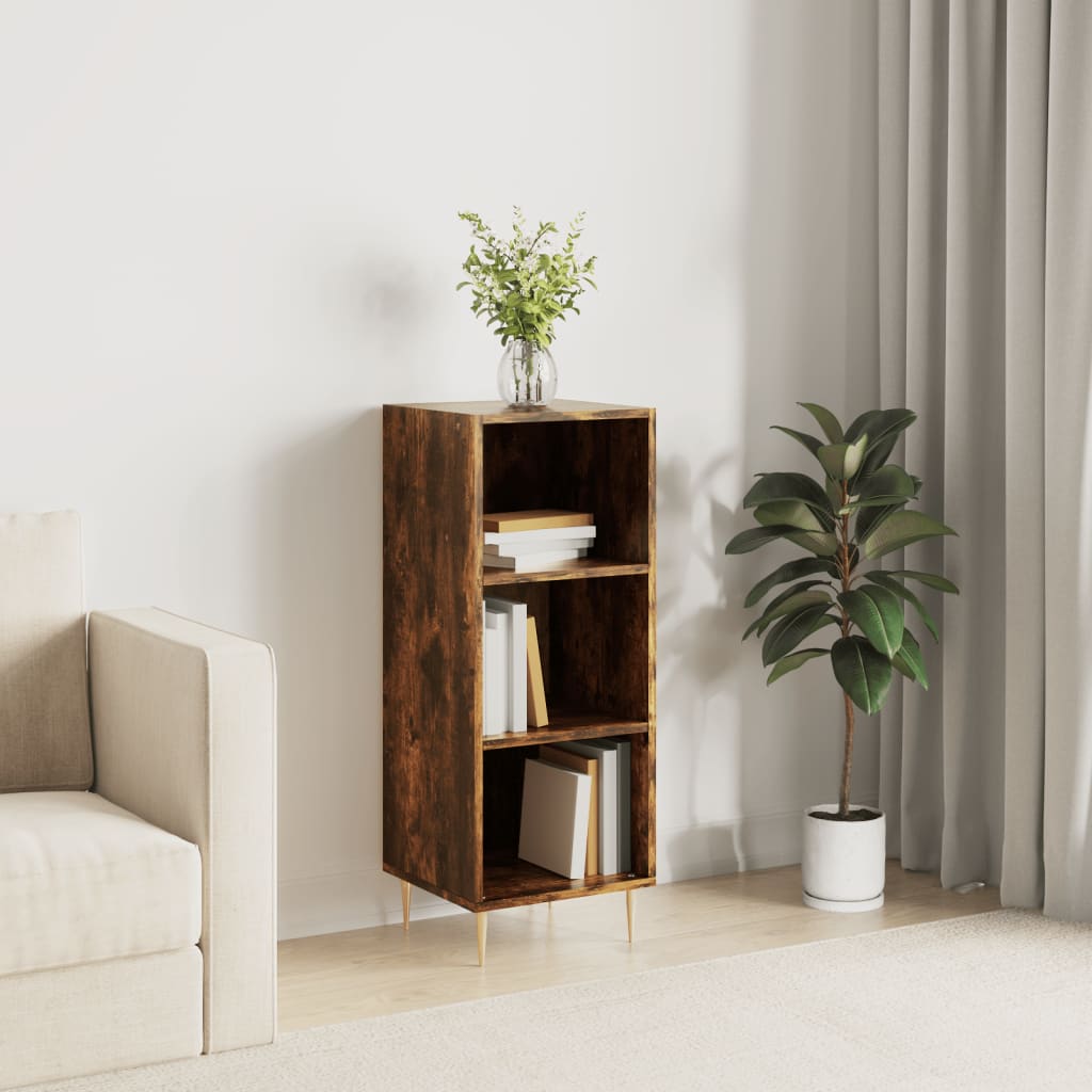 Komoda boja dimljenog hrasta 34,5x32,5x90 cm konstruirano drvo
