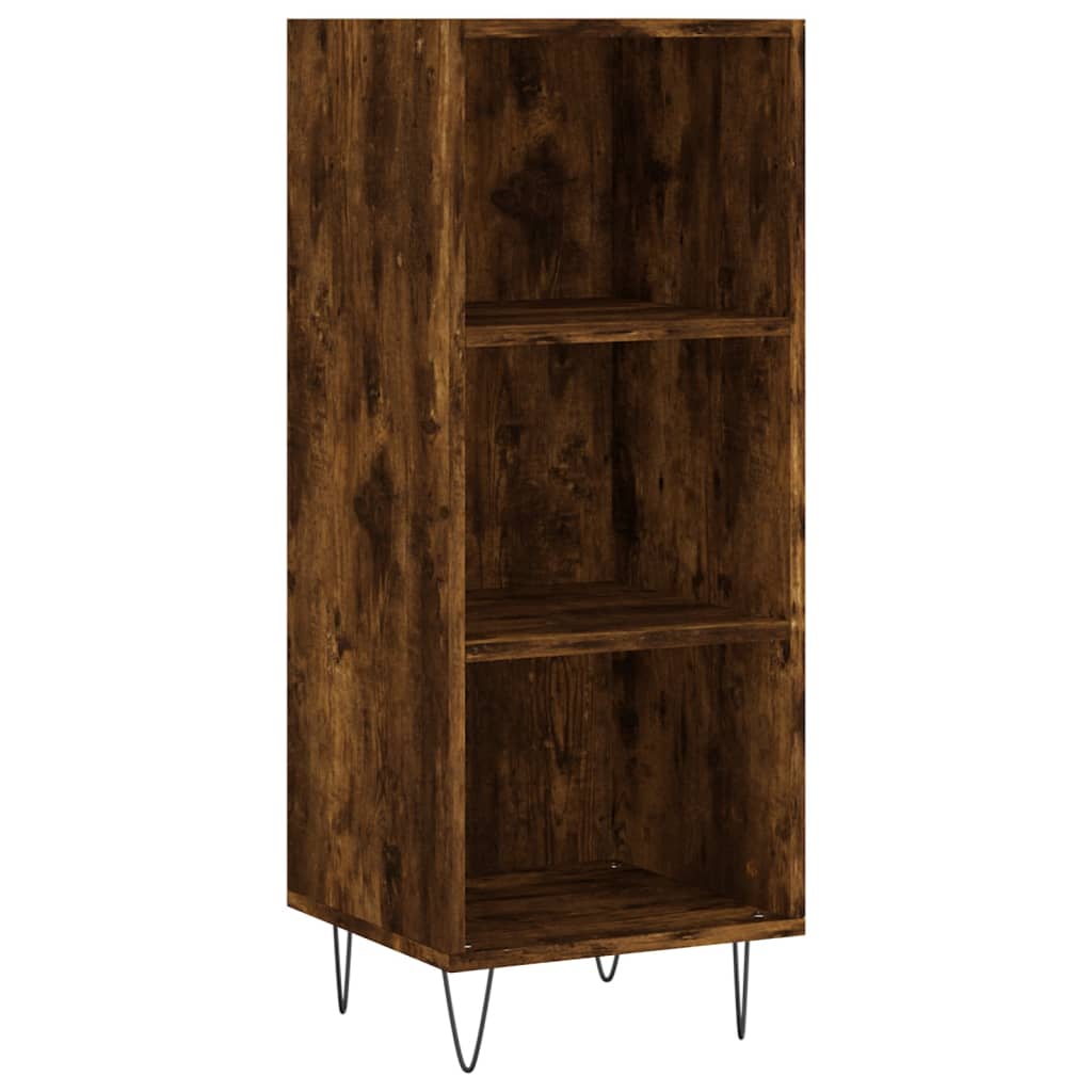 Komoda boja dimljenog hrasta 34,5x32,5x90 cm konstruirano drvo