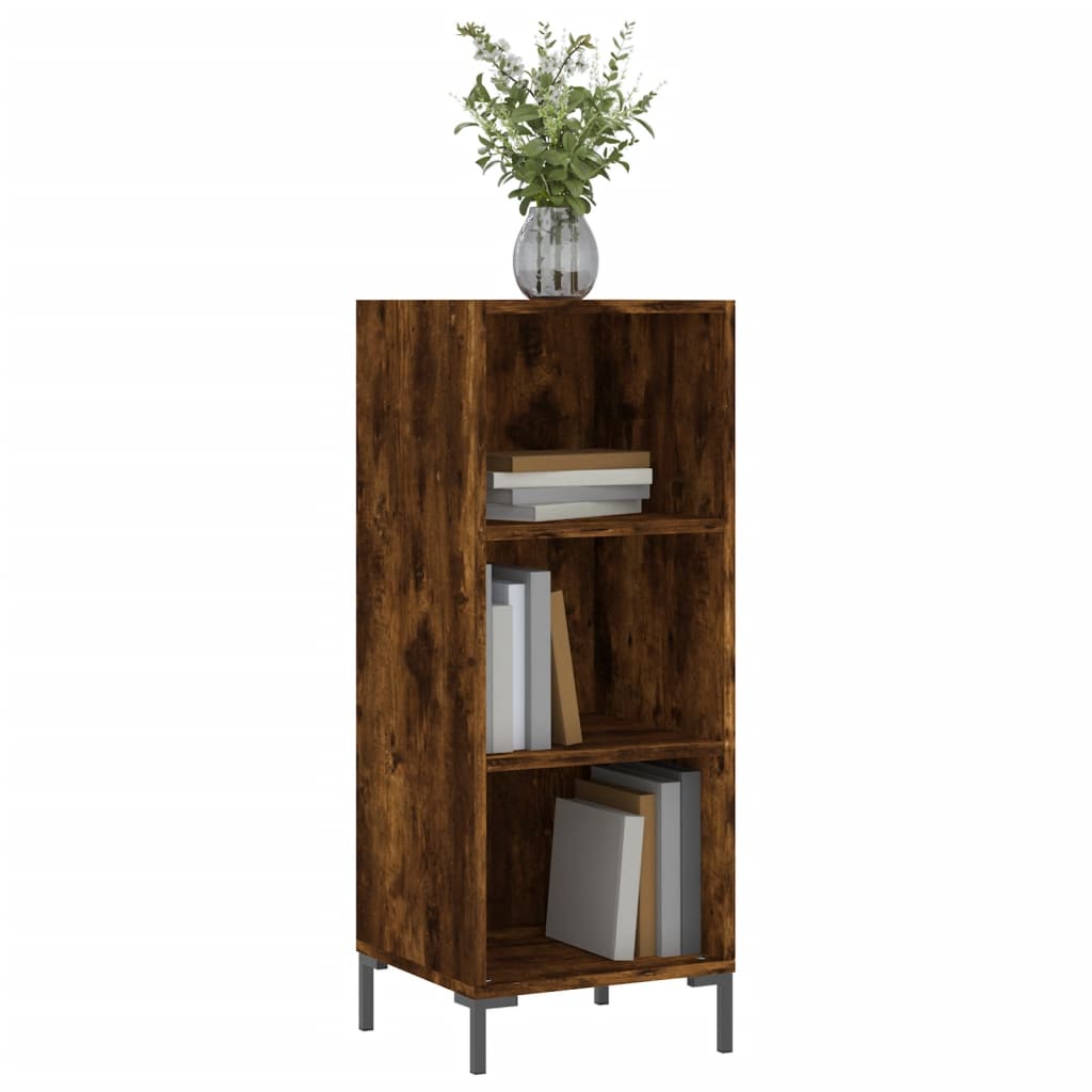 Komoda boja dimljenog hrasta 34,5x32,5x90 cm konstruirano drvo