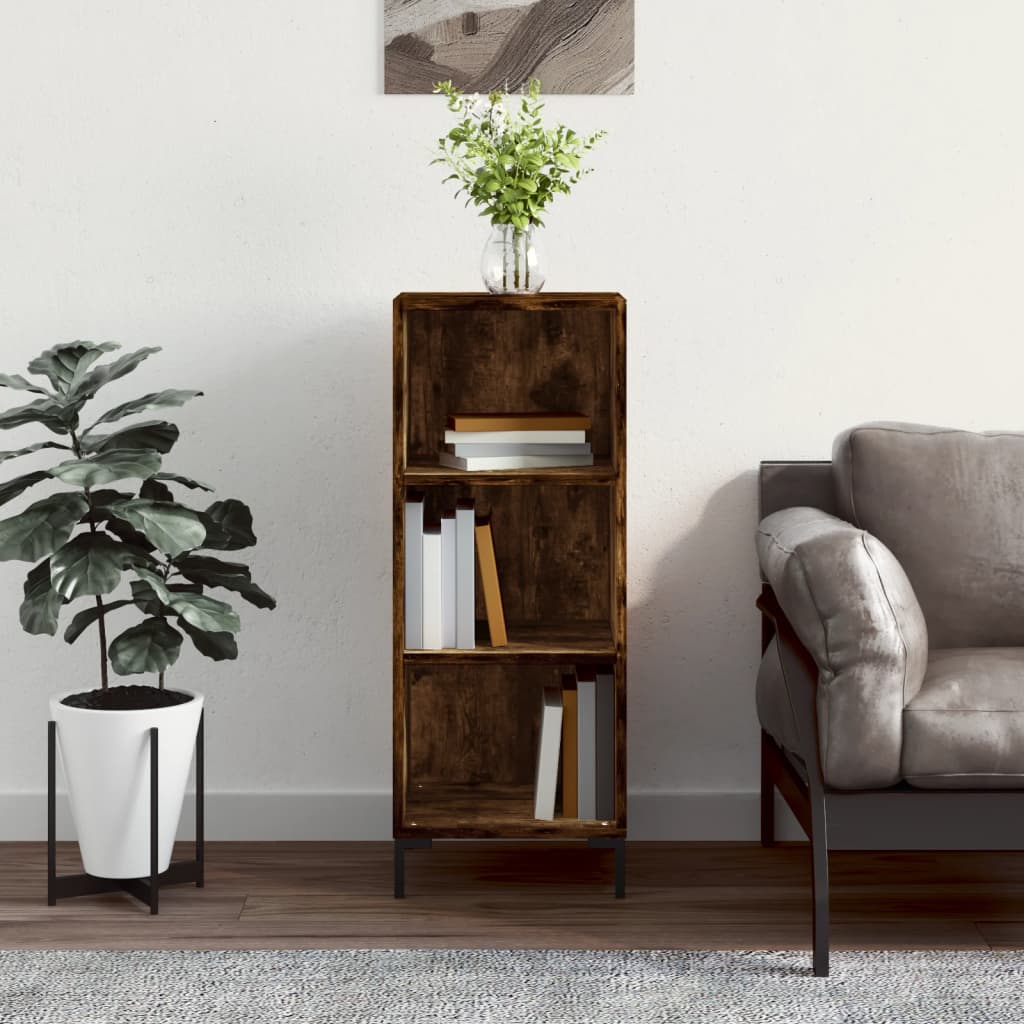 Komoda boja dimljenog hrasta 34,5x32,5x90 cm konstruirano drvo