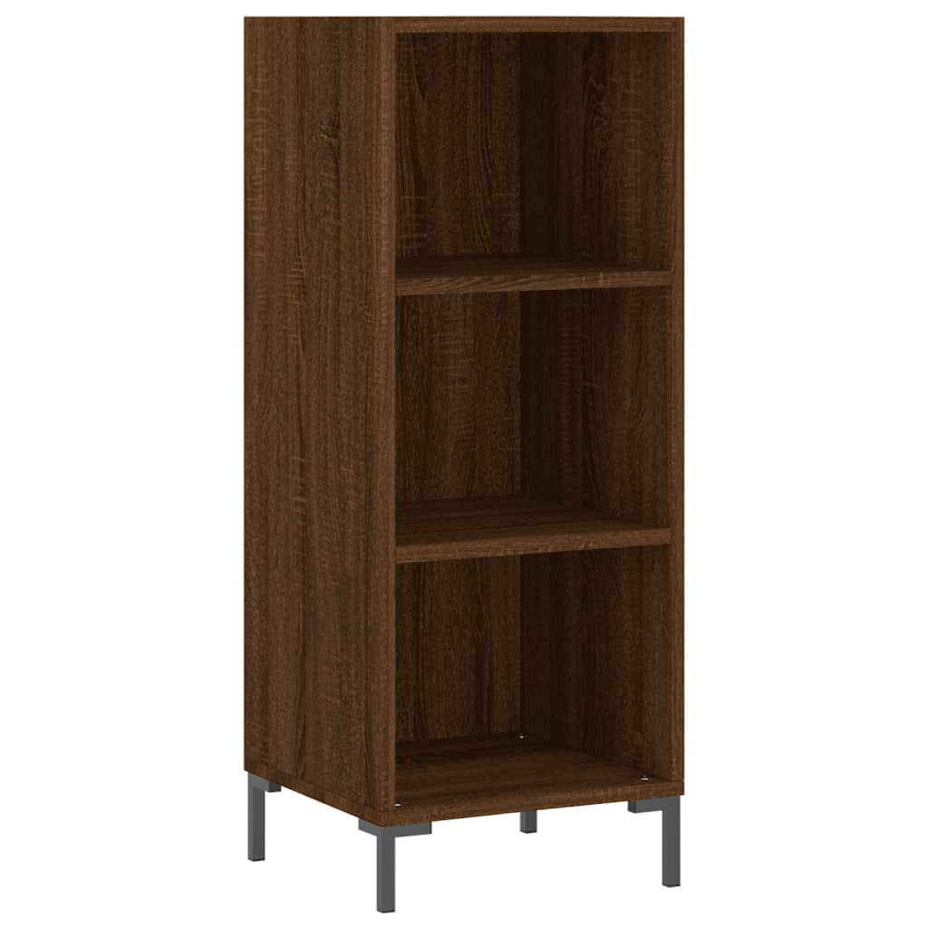 Komoda boja smeđeg hrasta 34,5x32,5x90 cm od konstruiranog drva