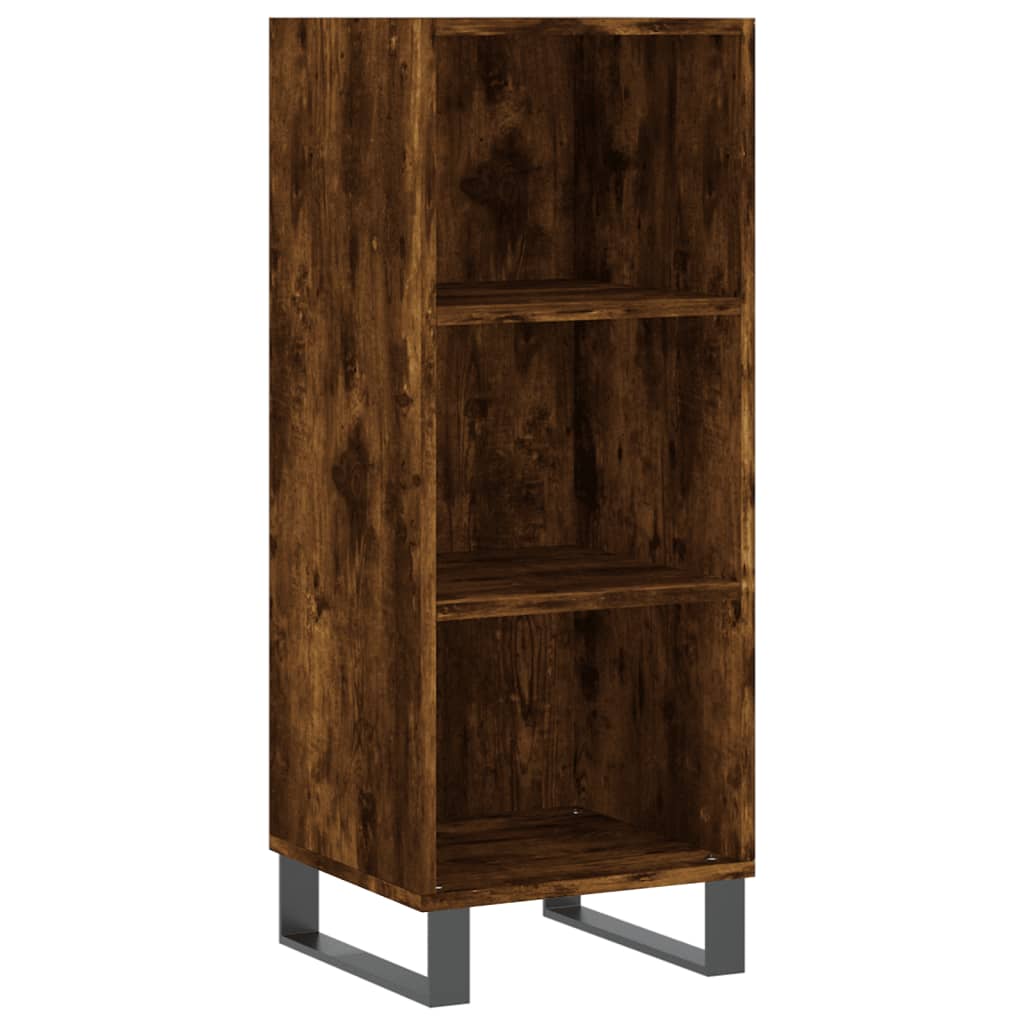 Komoda boja dimljenog hrasta 34,5x32,5x90 cm konstruirano drvo